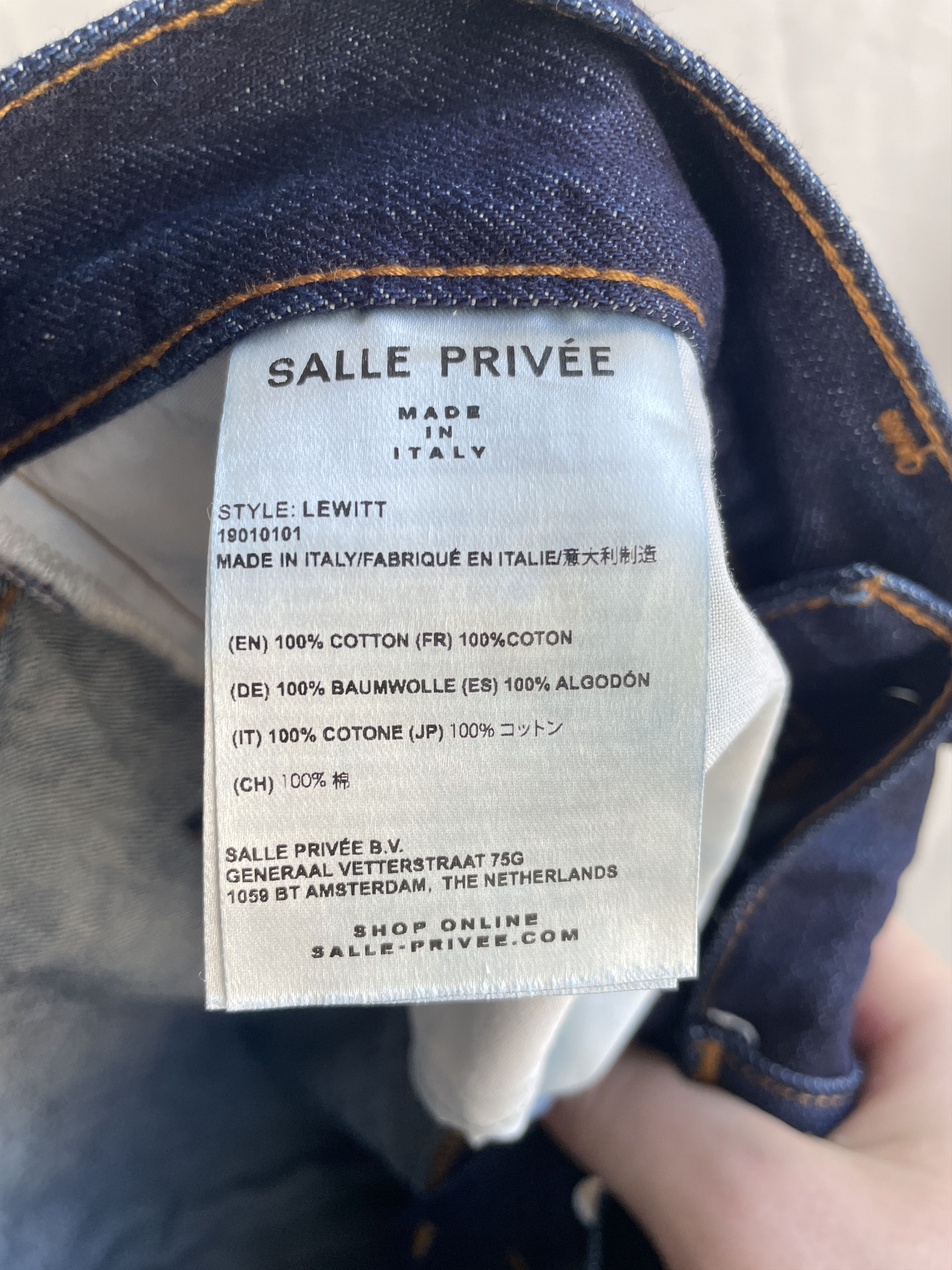 SALLE PRIVEE Salle Privee Lewitt Selvedge Made in Italy Slim Fit Denim Size US 31 - 12 Thumbnail