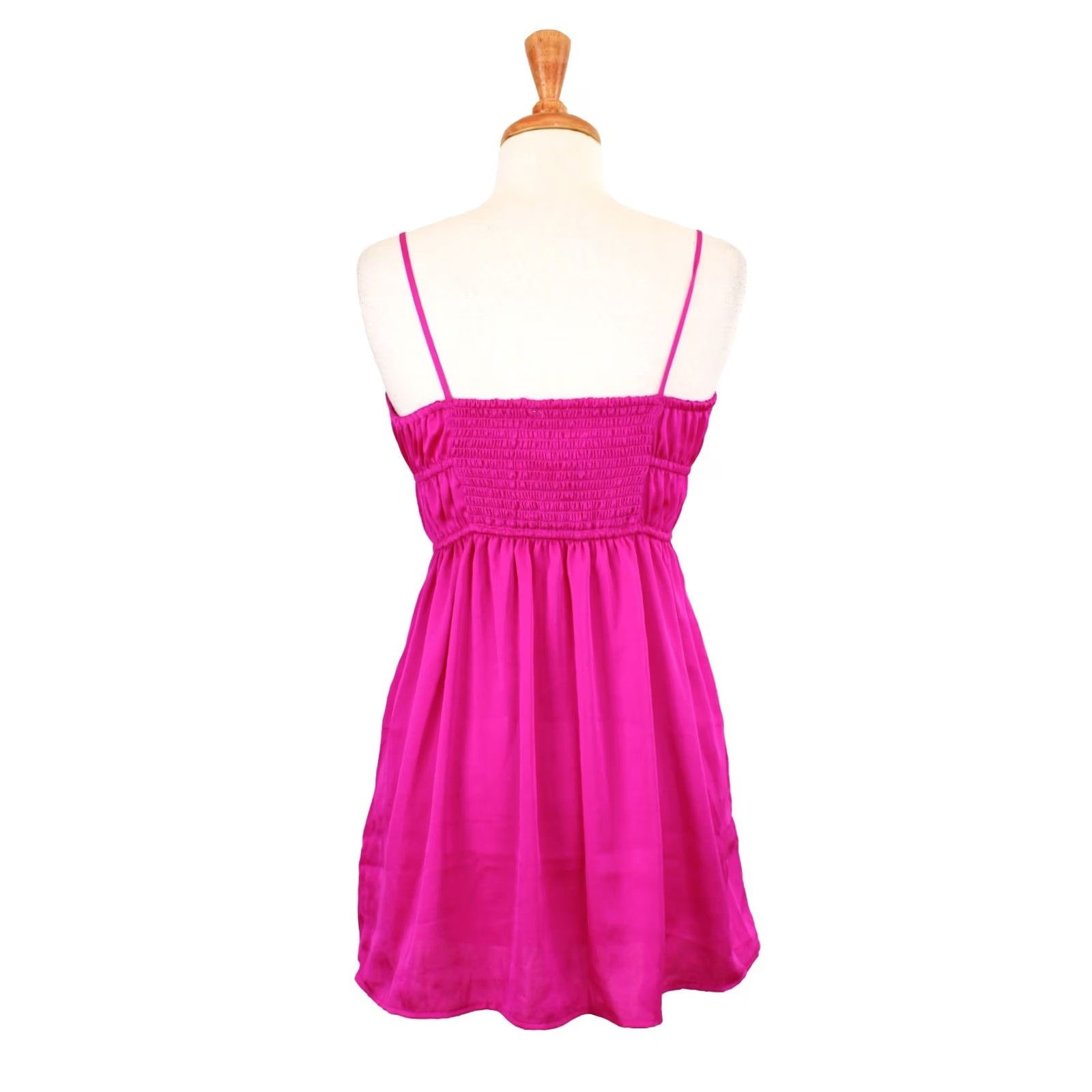 Free People Free People Mini Dress OB1413126, Sheer Meant to Be Mini Slip Dress, Satin, A-Line, Sleeveless, Spaghetti Straps, Orchid, Short, Regular, Women, M Size M / US 6-8 / IT 42-44 - 3 Thumbnail