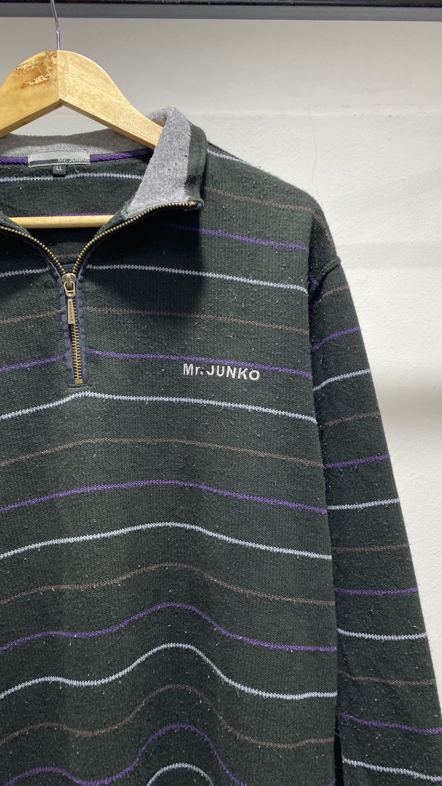 Junko Shimada × Mr. Junko × Vintage Vintage Mr Junko Knitwear Halfzip Size US M / EU 48-50 / 2 - 4 Thumbnail
