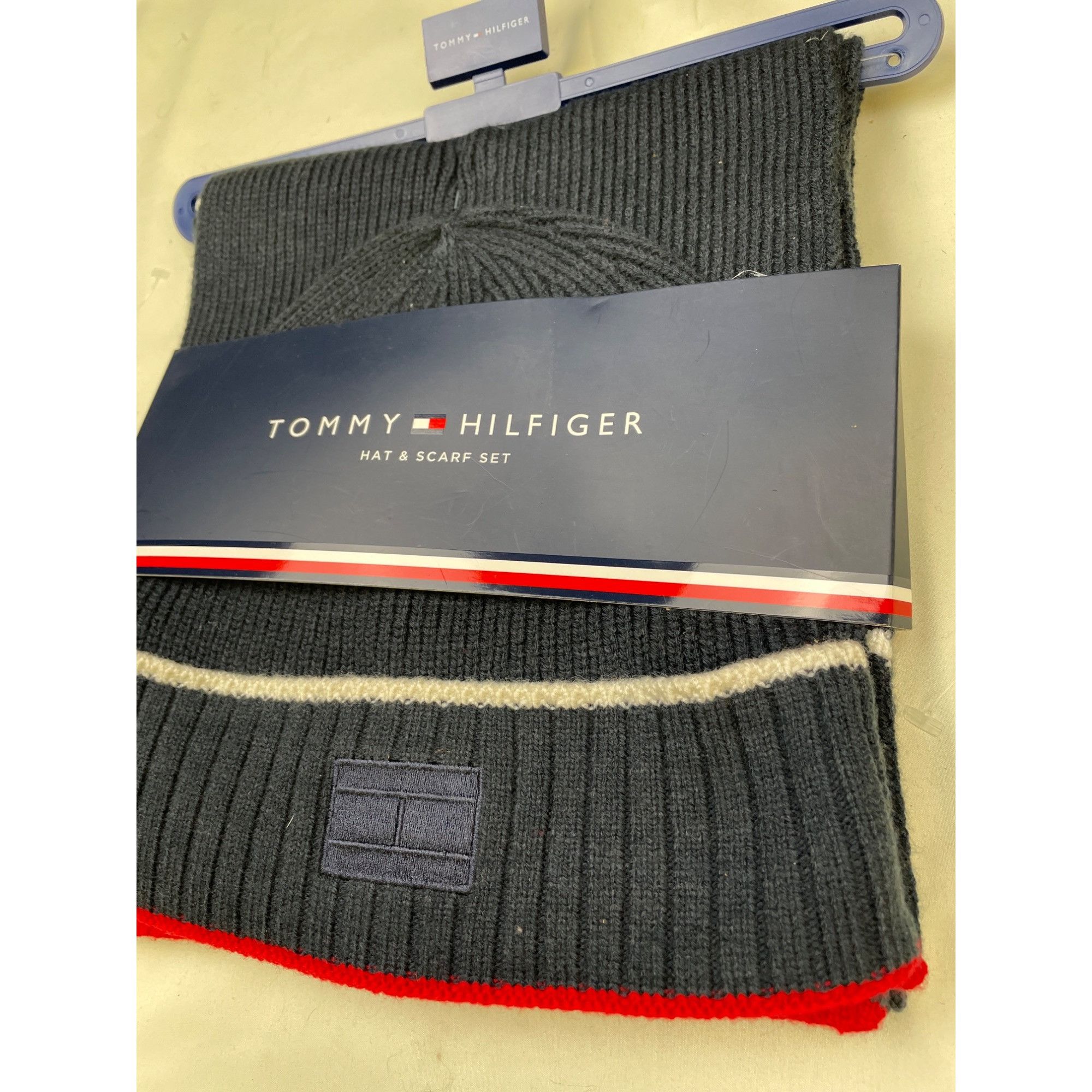 Tommy Hilfiger Tommy Hilfiger Men's Blue Scar and Hat Set One Size SKU 6049 Size ONE SIZE - 2 Thumbnail
