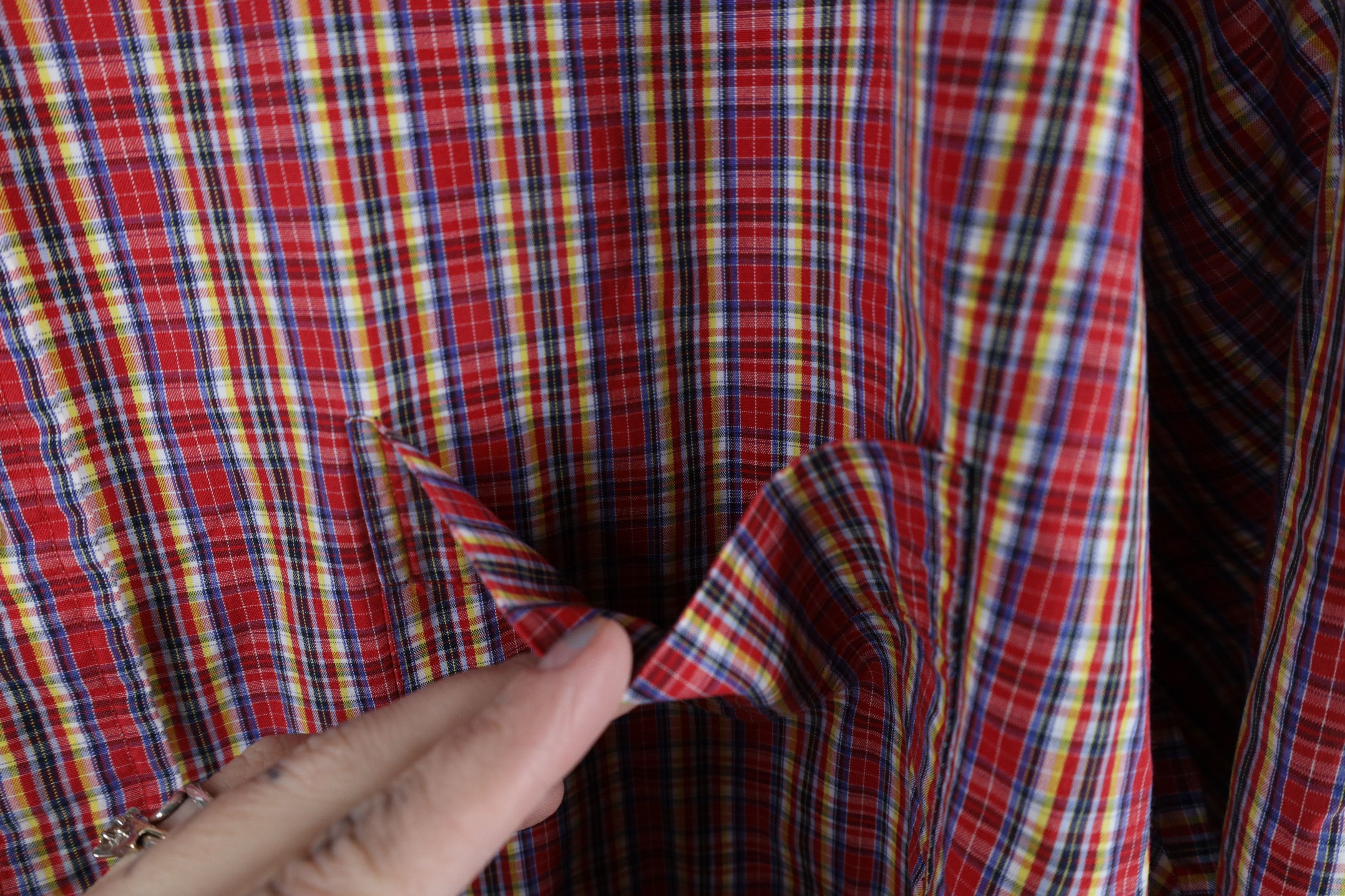Ralph Lauren × Vintage Vintage 90s Ralph Lauren Rainbow Plaid Button Down Shirt Size US XL / EU 56 / 4 - 5 Thumbnail