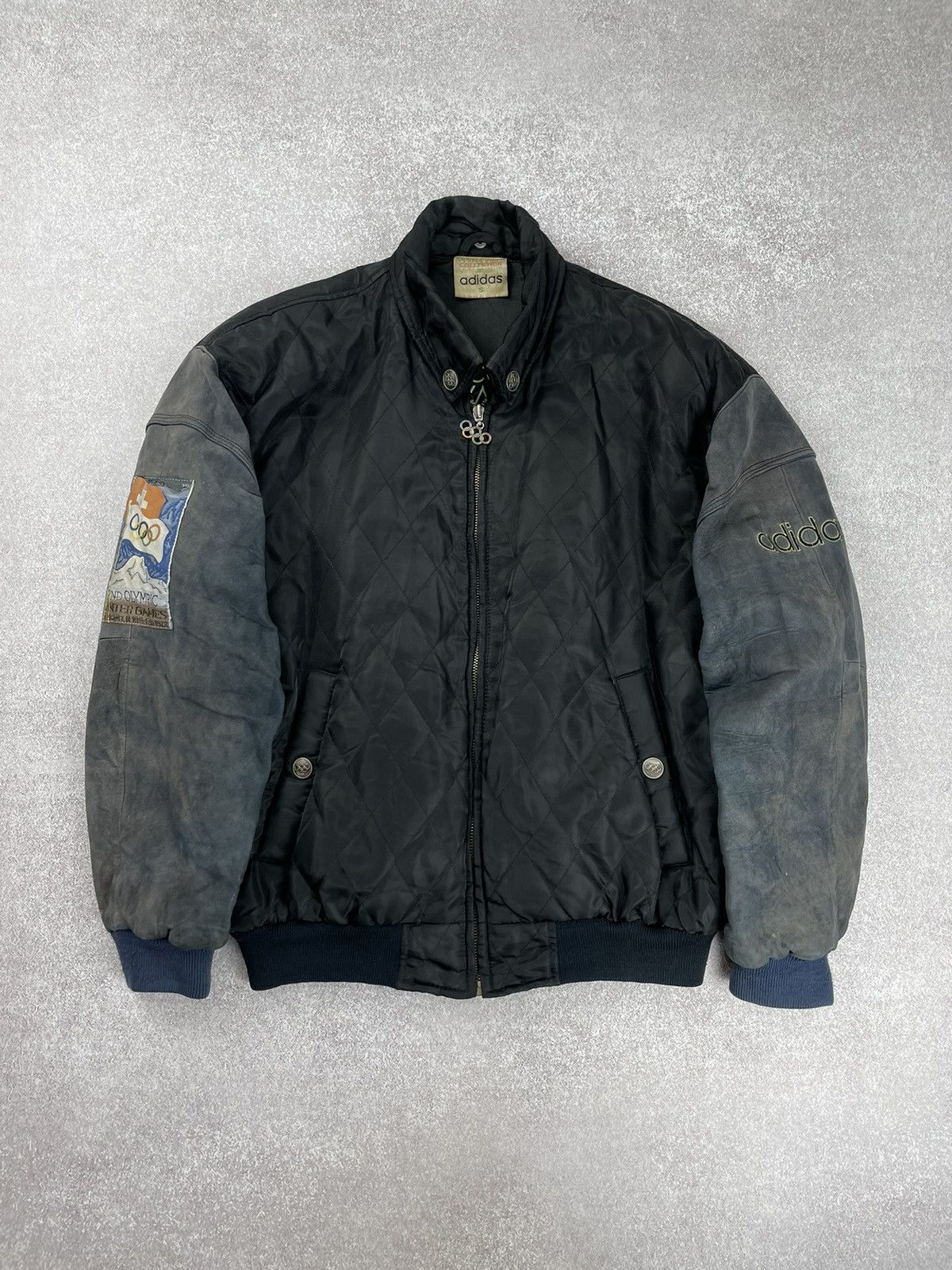 Adidas × USA Olympics × Vintage Vintage Adidas Olympic Winter Games ST.Moritz Bomber Jacket Size US S / EU 44-46 / 1 - 2 Thumbnail