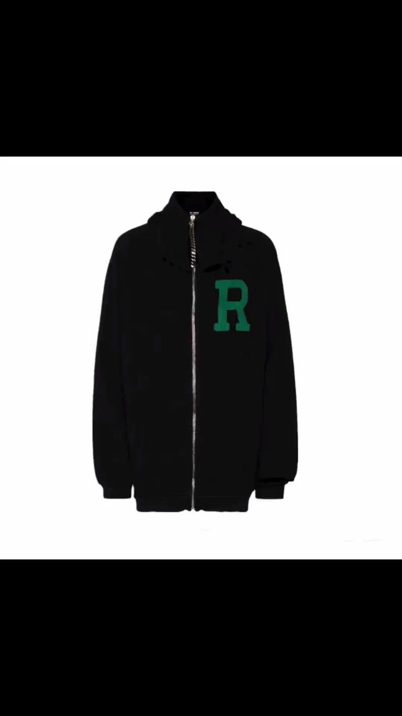 Raf Simons raf simons 20% Flocked Chain Slogan Zipper Jacket 2501-Next Size US S / EU 44-46 / 1 - 1 Thumbnail