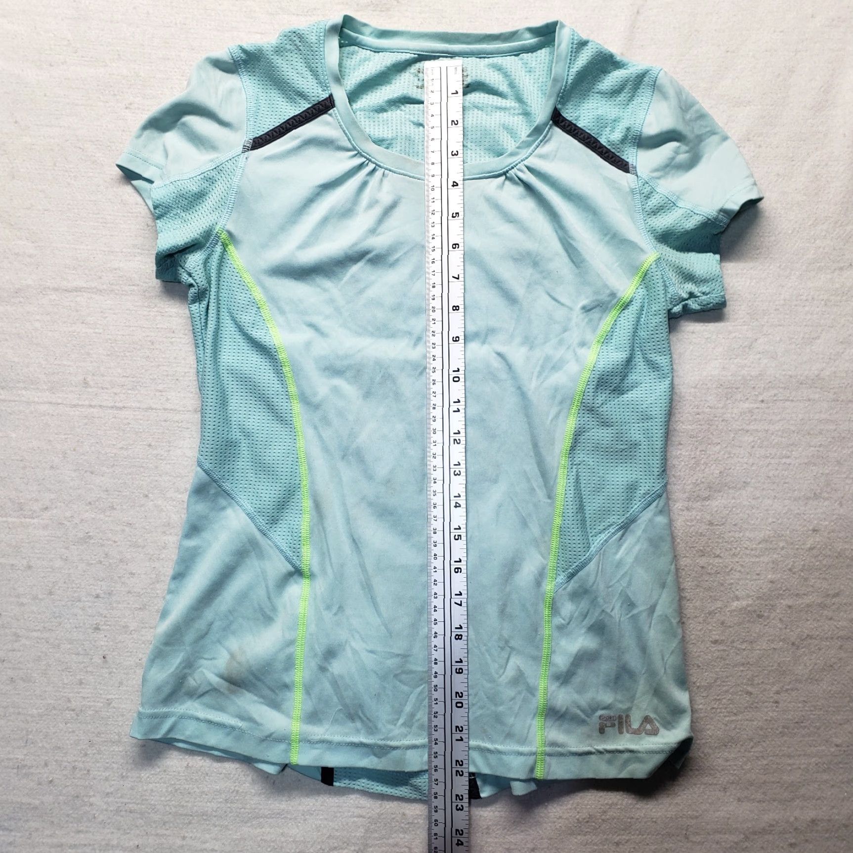 Fila FILA T Shirt Light Blue Sport Short Sleeve Athletic Polyester Workout Women's S Shirt Women S Blue 90s? Size S / US 4 / IT 40 - 4 Thumbnail