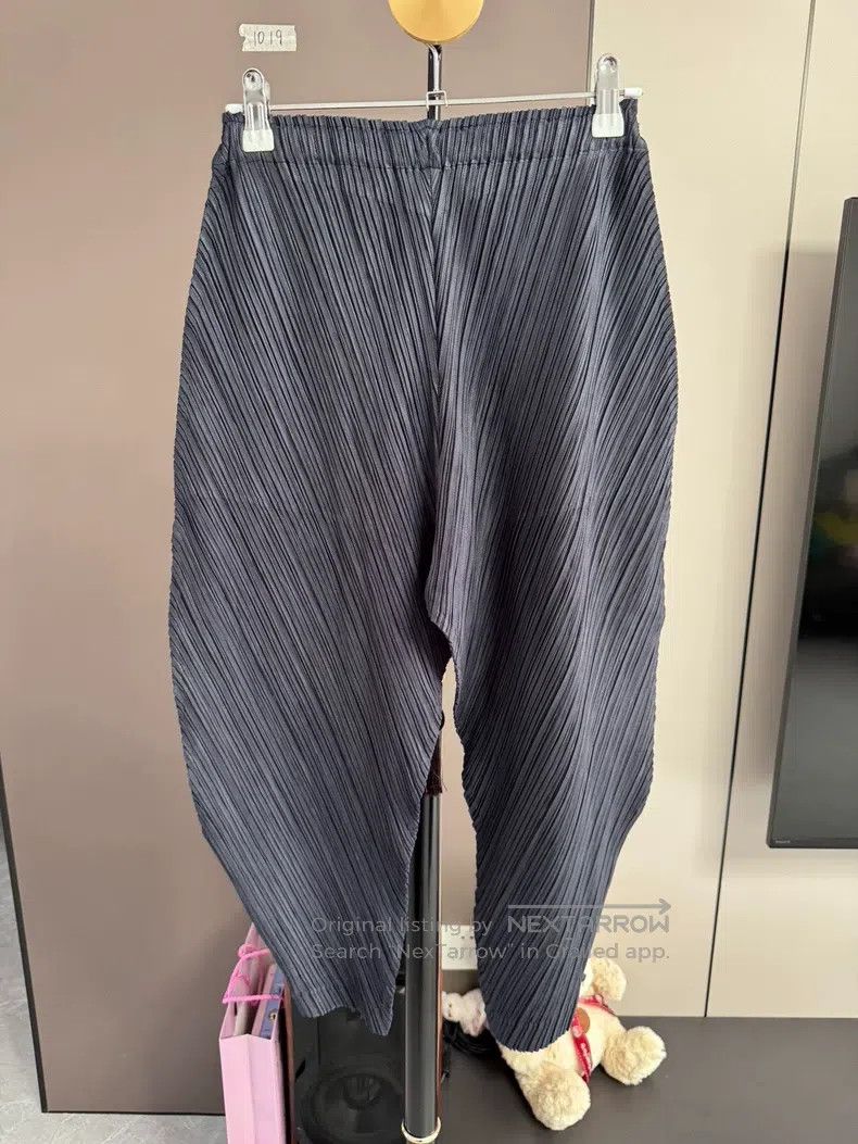 Issey Miyake Issey Miyake size:3 Purple Asymmetric Disc Pants Size 22" - 4 Thumbnail