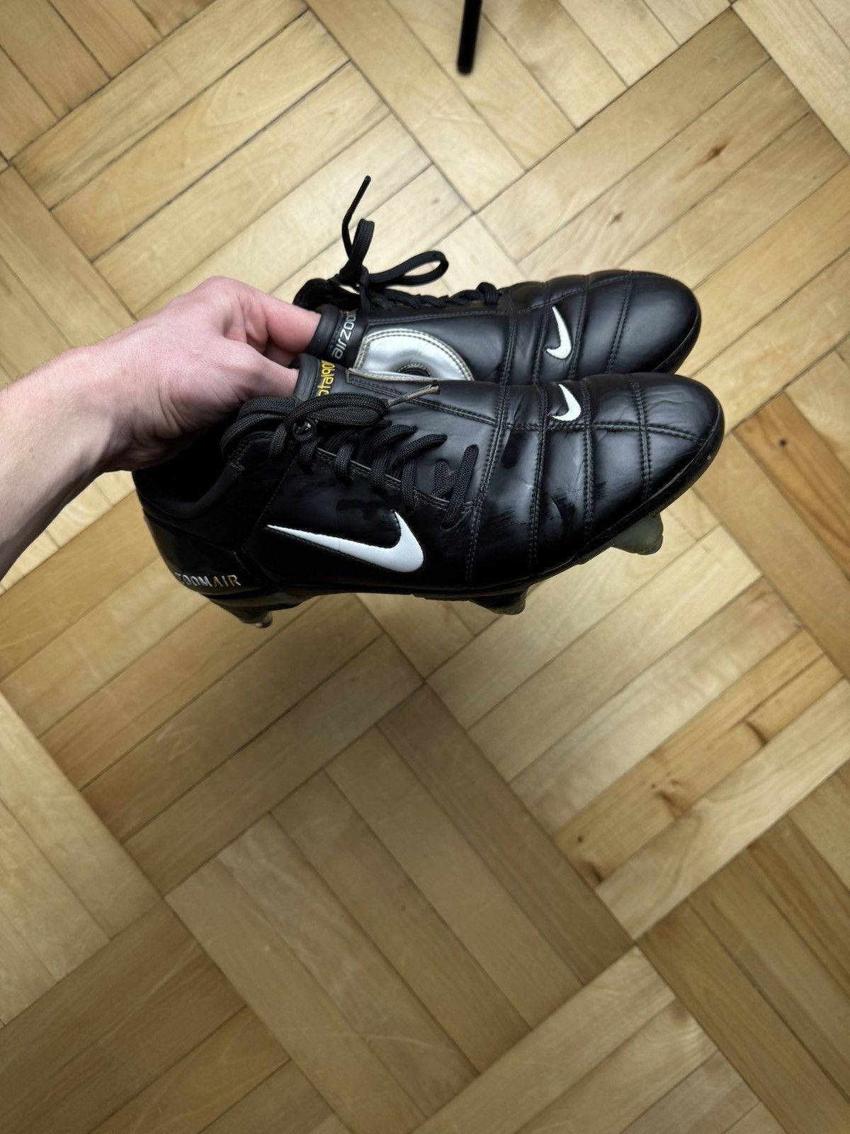 Nike Nike Total 90 Zoom Air SG – Vintage Football Boots / Rare Size US 12 / EU 45 - 11 Thumbnail