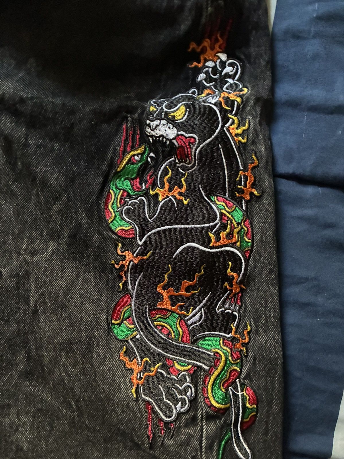 Ninth Hall Ninth Hall Graphic Dragon Denim Size US 33 - 4 Thumbnail