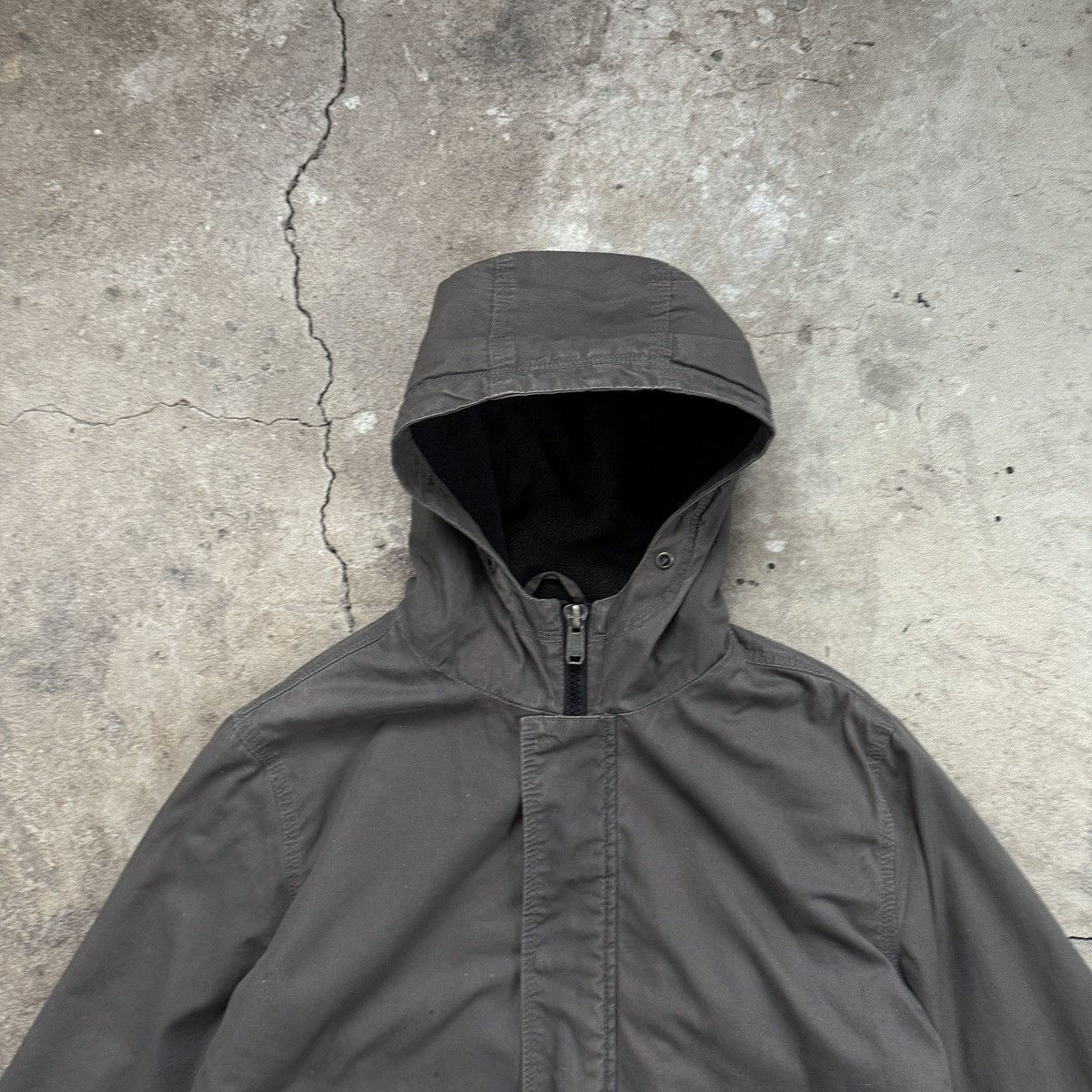 Vintage Vintage Y2K Fishbone Gray Hooded Jacket Size US S / EU 44-46 / 1 - 5 Thumbnail