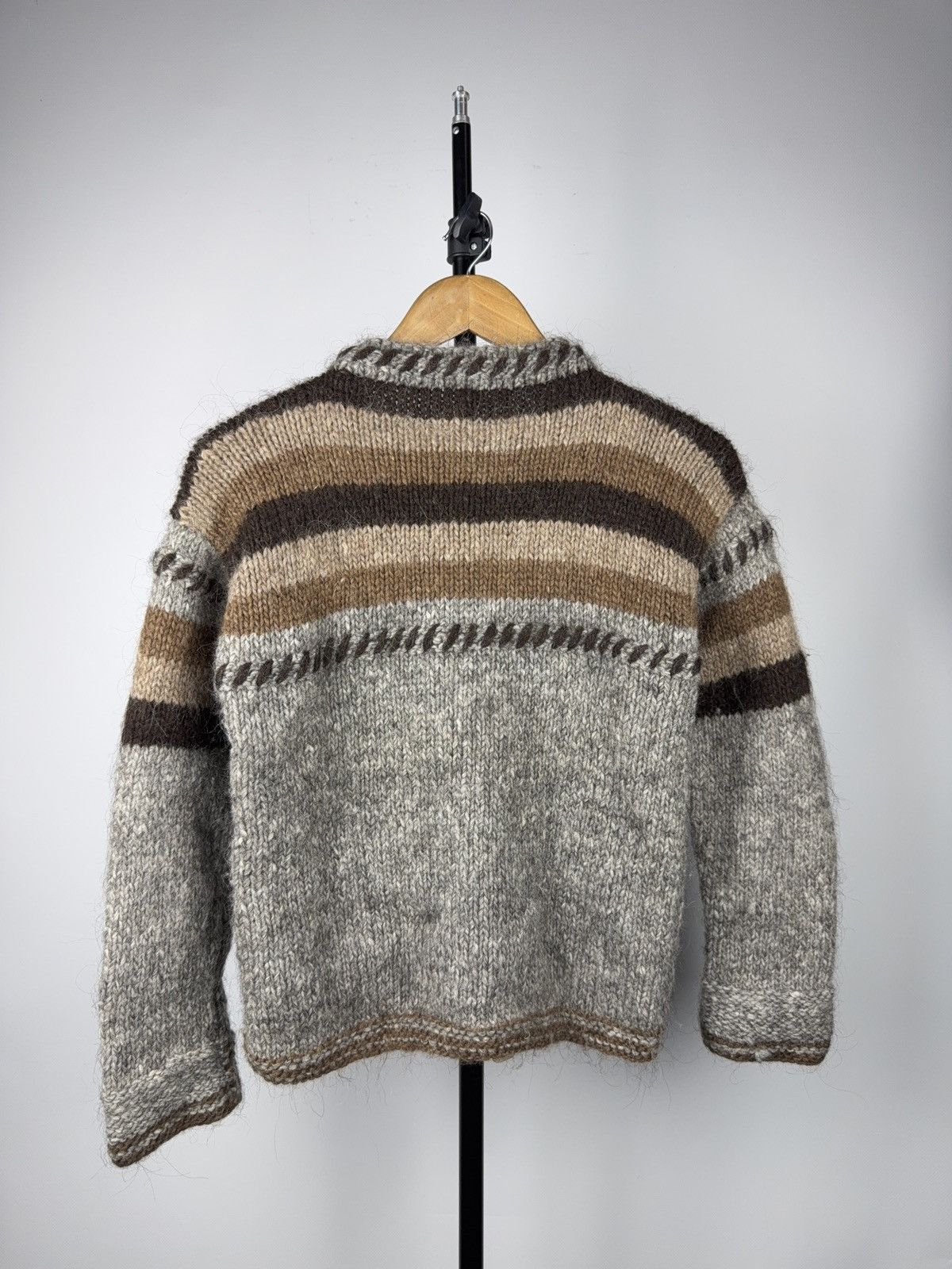 Japanese Brand Retro Vntg 90s Norwegian Hand Knit Wool Cardigan Dale Style Size S / US 4 / IT 40 - 7 Thumbnail