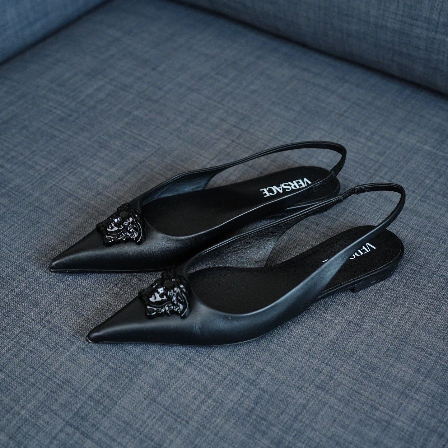 Versace Versace Black Sandals us_8-5 Women Size US 8.5 / IT 38.5 - 1 Thumbnail