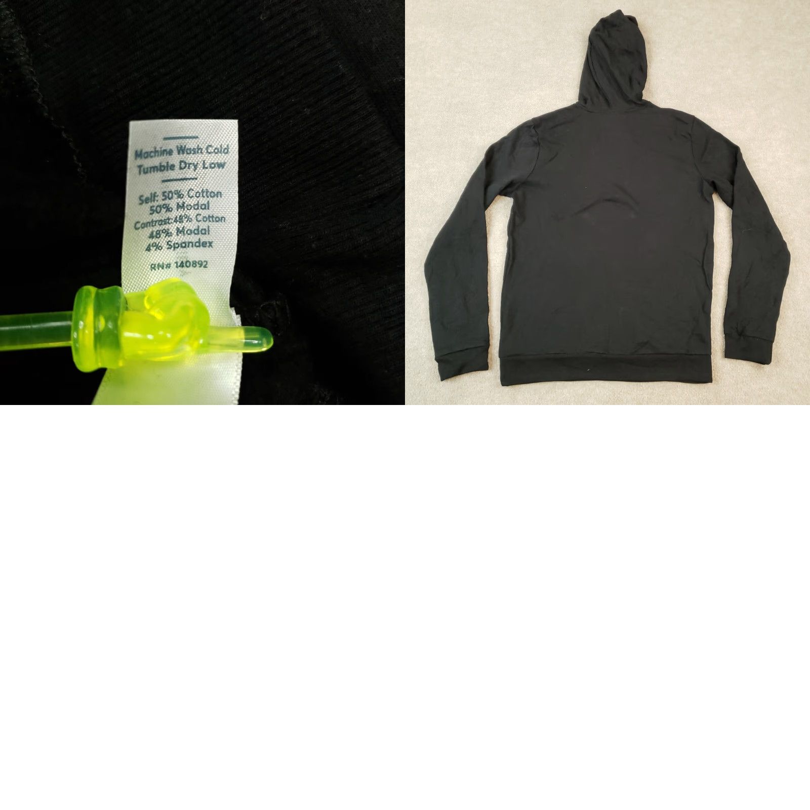 Marine Layer Marine Layer Hoodie Mens M Black Sweatshirt Long Sleeve Pullover Hooded Sports Style Mens Size US M / EU 48-50 / 2 - 8 Thumbnail