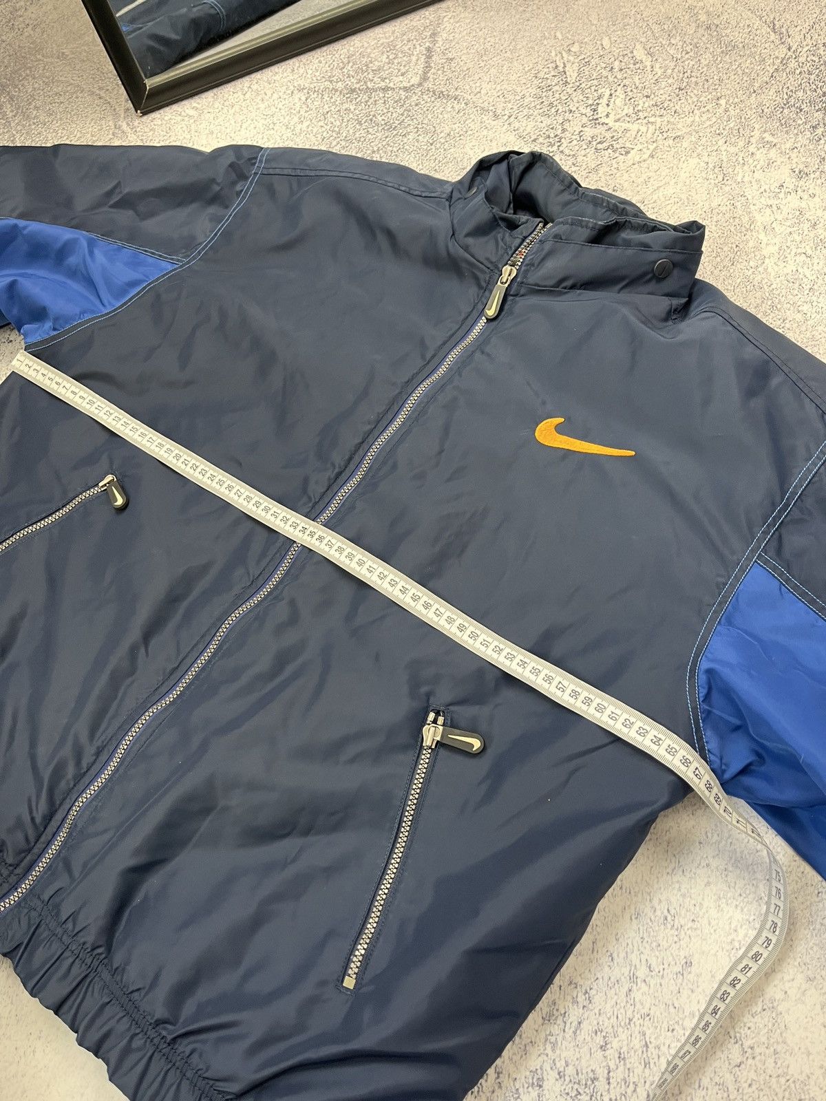 Nike Vintage 90’s Nike Retro Big Swoosh Logo Jacket Rare Y2k Size US M / EU 48-50 / 2 - 14 Thumbnail