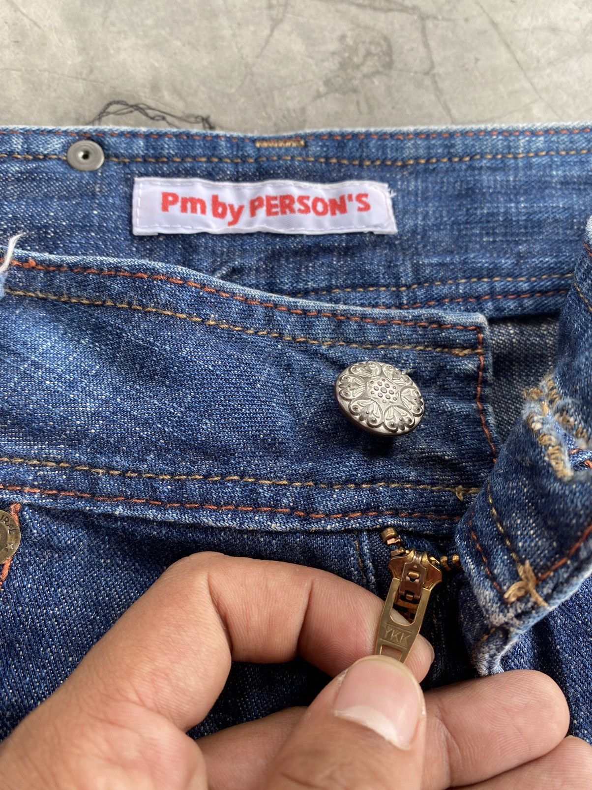 Hysteric Glamour × Japanese Brand × PERSON'S Flare Baggy Japan Person’s Washed Blue p53 Size US 29 - 12 Thumbnail