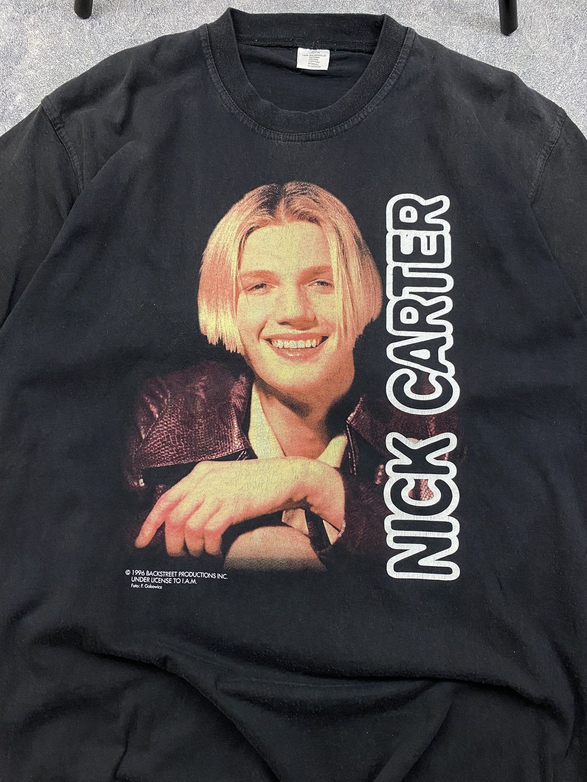 Band Tees × Vintage Vintage Back Street Boys “Nick Carter” 1996 rare Size US S / EU 44-46 / 1 - 4 Thumbnail