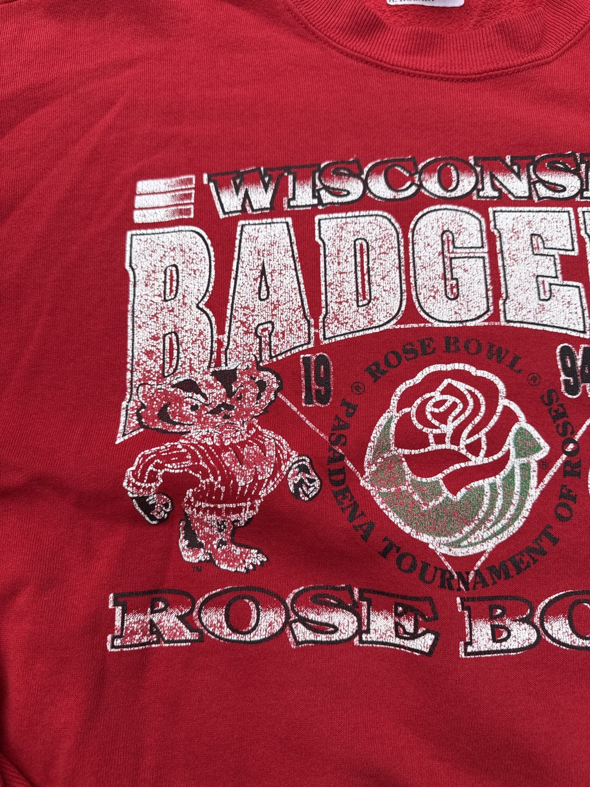 Vintage Vintage Wisconsin Badgers 1994 Rose Bowl Crewneck Sweatshirt Size US XL / EU 56 / 4 - 2 Thumbnail