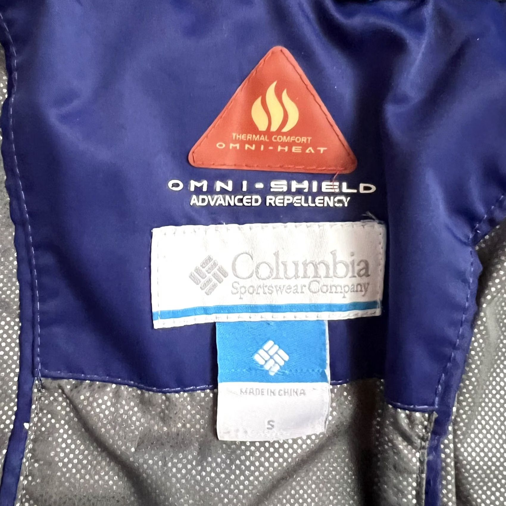 Vintage Columbia Omni Heat Down Jacket Coat Purple Winter Duck Snow Ski Womens Small Regular Short Sleeve Zip Puffer Coat Size S / US 4 / IT 40 - 6 Thumbnail