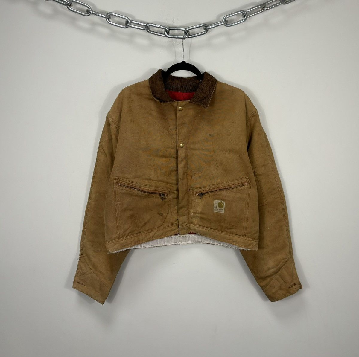 Carhartt Vintage 90s Carhartt Y2K Work Hype Cropped Detroit Jacket Size US L / EU 52-54 / 3 - 1 Thumbnail
