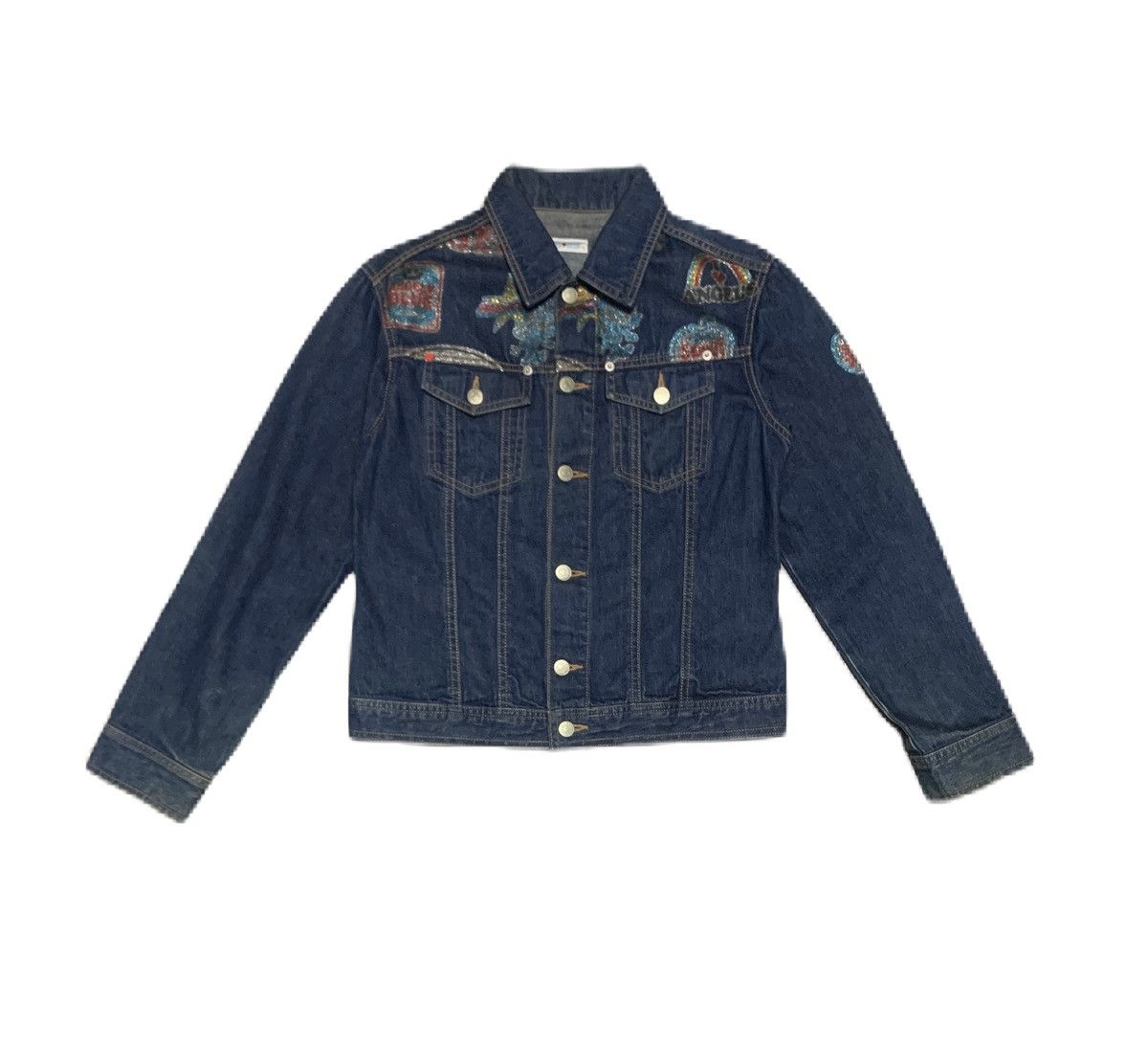 Vintage Hysteric Glamour By Angel Blue Trucker Denim Jacket
