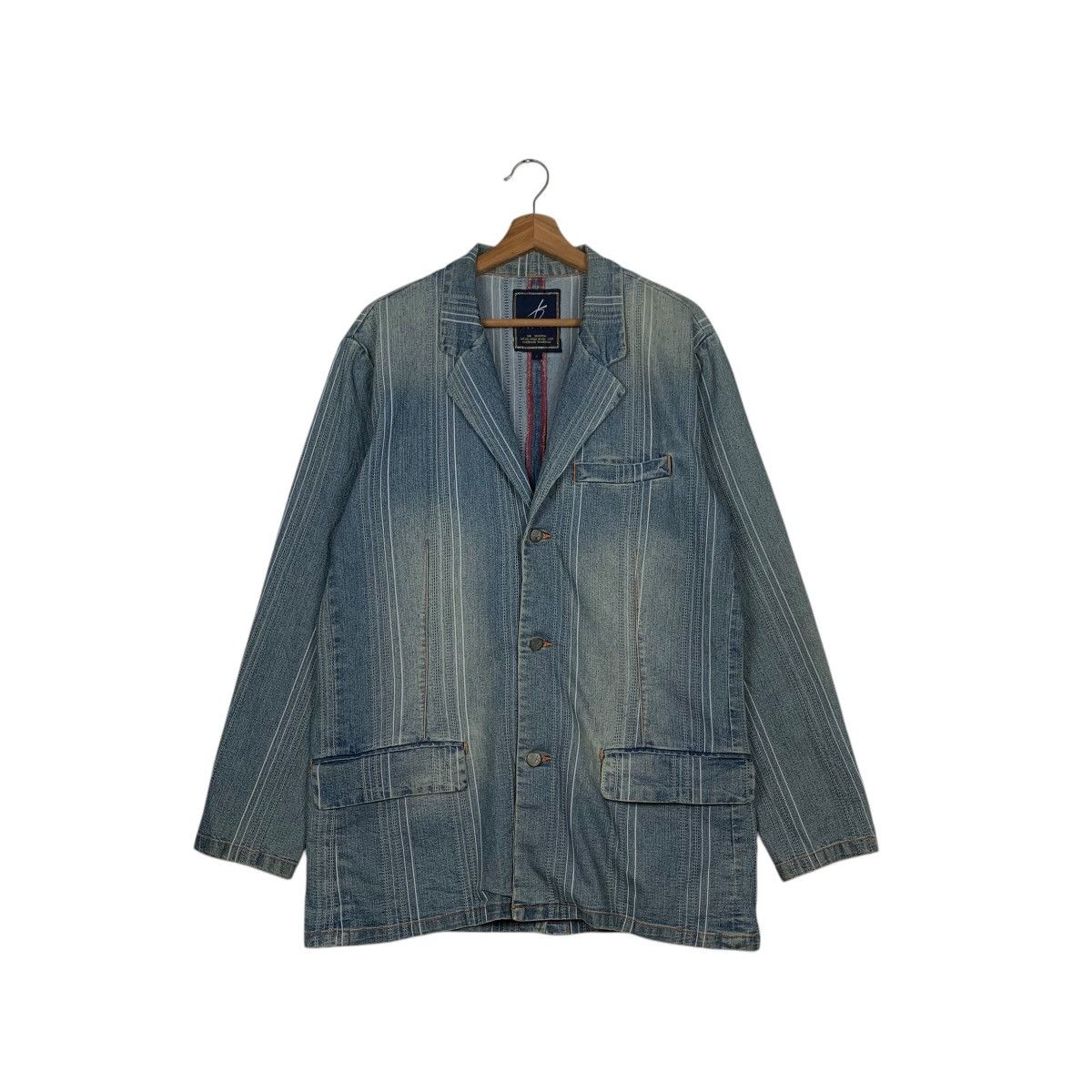 KARL KANI Washed Denim Jacket Casual Jacket #2093-C91