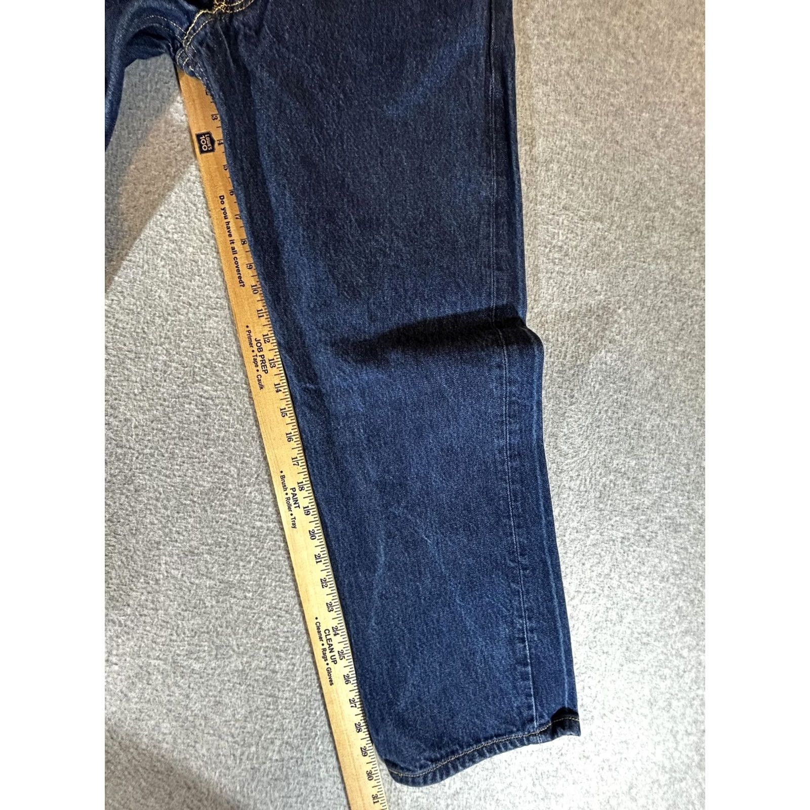 Levi's Levi's 501 Jeans Mens 38x30 Straight Denim Blue Dark Wash Button Fly Vintage? Size US 38 / EU 54 - 4 Thumbnail