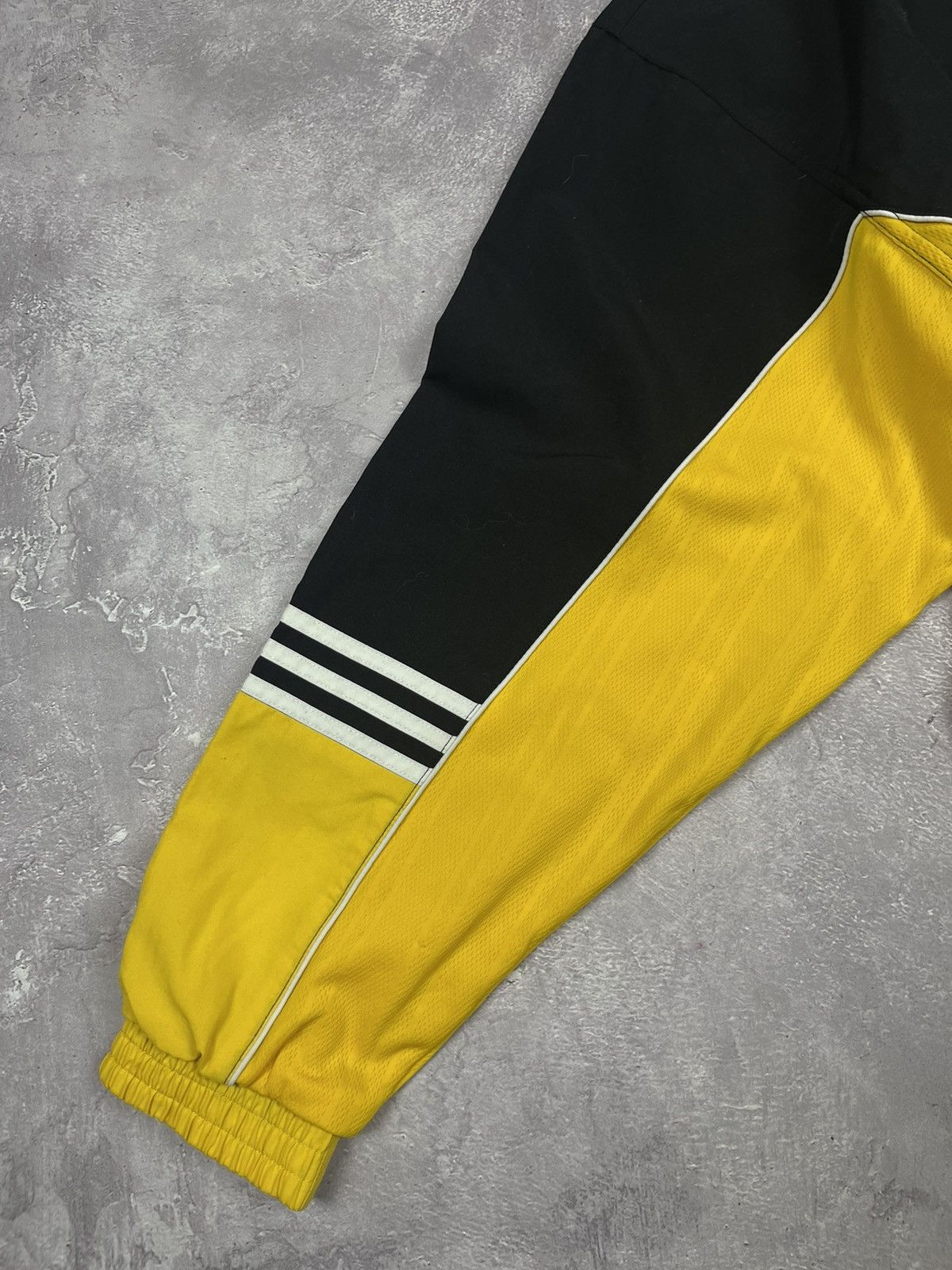 Adidas Vintage Adidas Soccer Jacket Yellow/Black SV POLICH/SCHLEICH Size US L / EU 52-54 / 3 - 7 Thumbnail