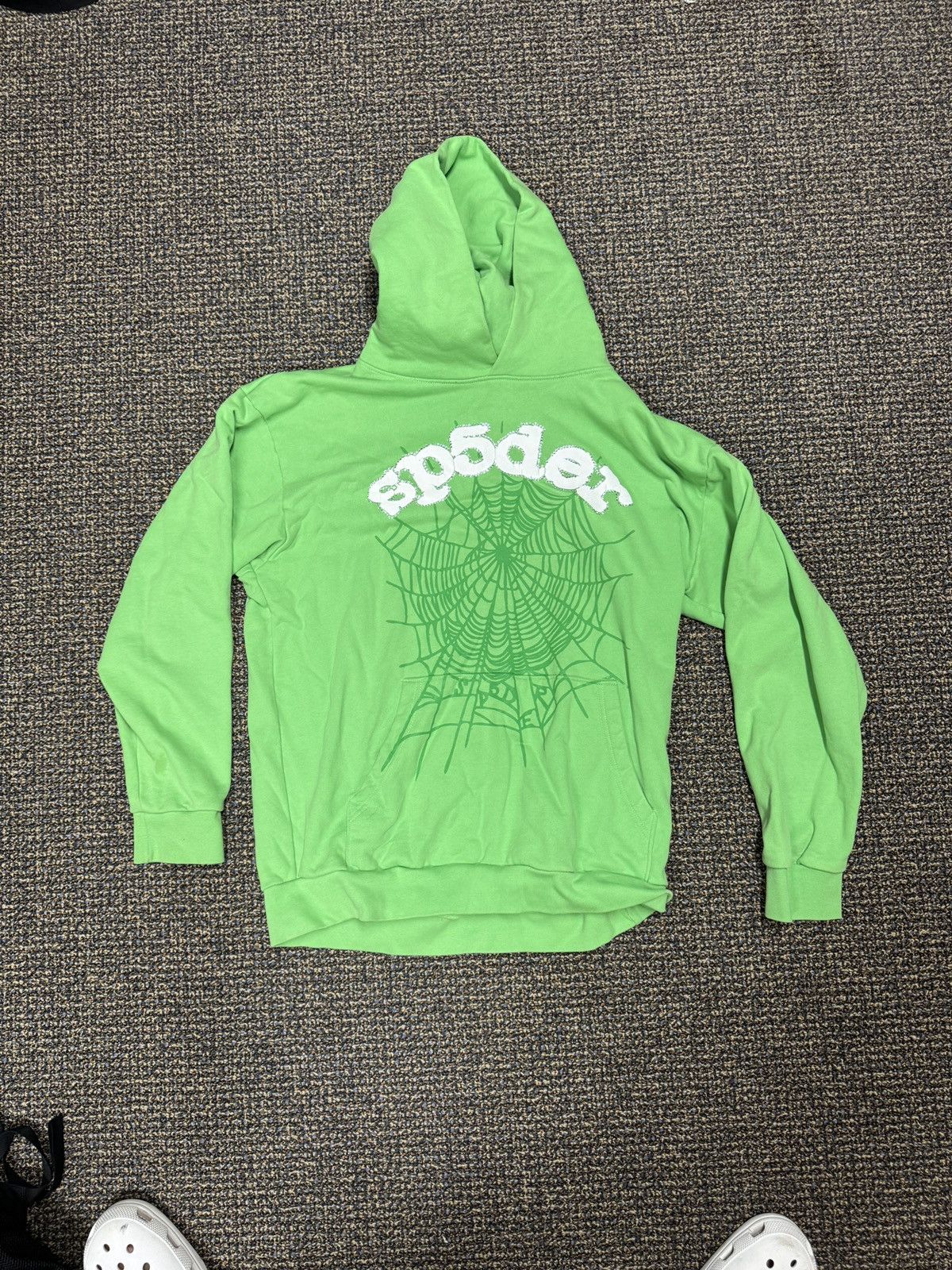 Sp5der Sp5der green slime web hoodie, OG web young thug size XL Size US XL / EU 56 / 4 - 1 Thumbnail