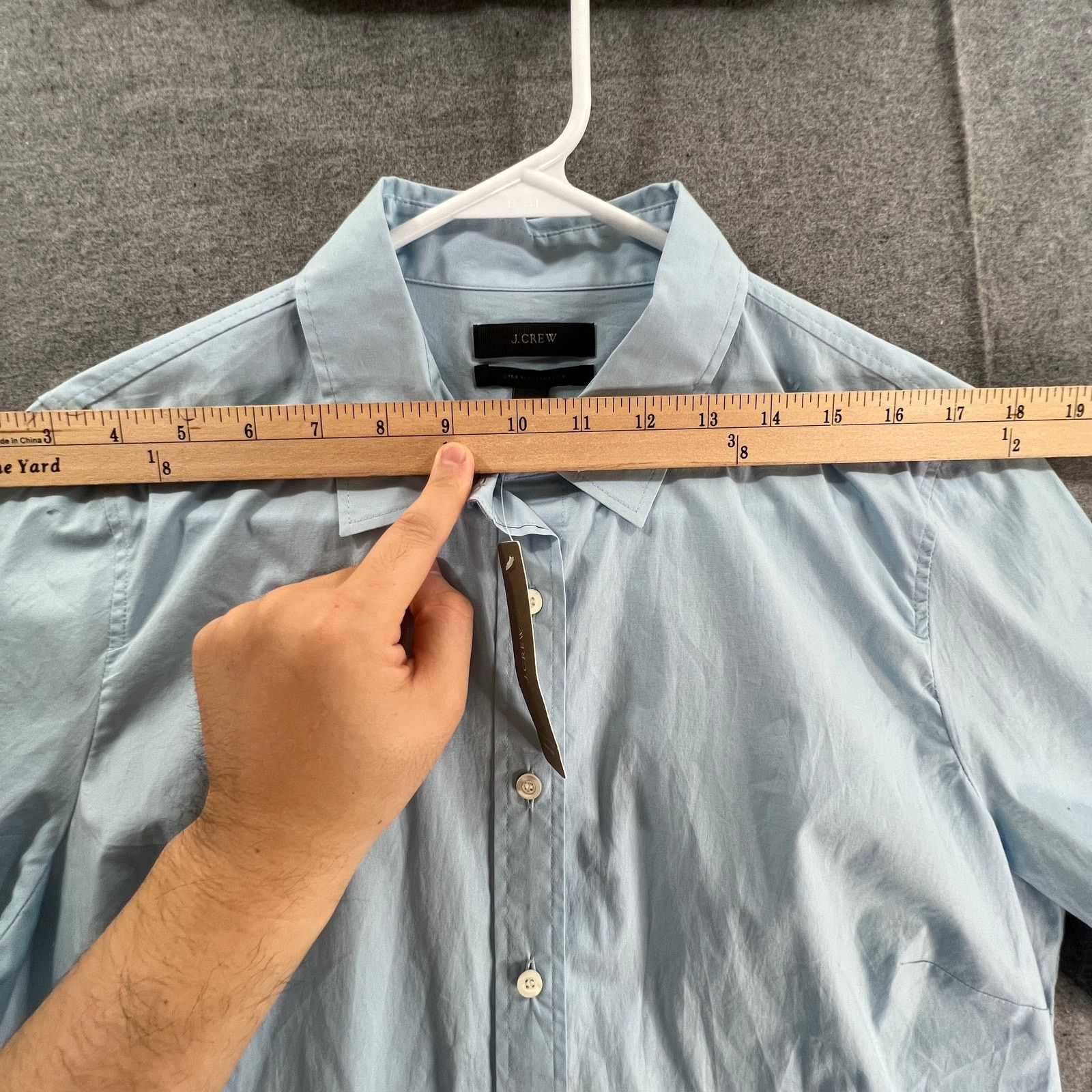 J.Crew J.CREW Blue Button Up Shirt Women Size Medium Size M / US 6-8 / IT 42-44 - 6 Thumbnail