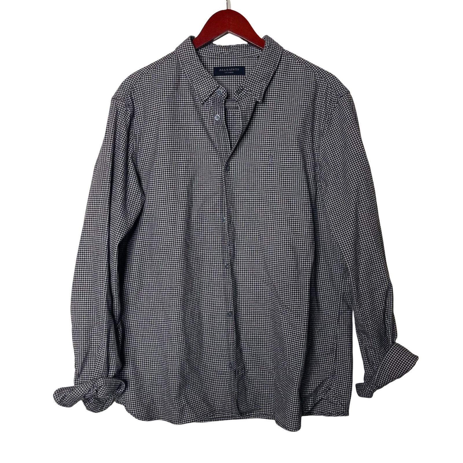 Allsaints All saints Utica better cotton flannel button down shirt XXL Size US XXL / EU 58 / 5 - 1 Thumbnail
