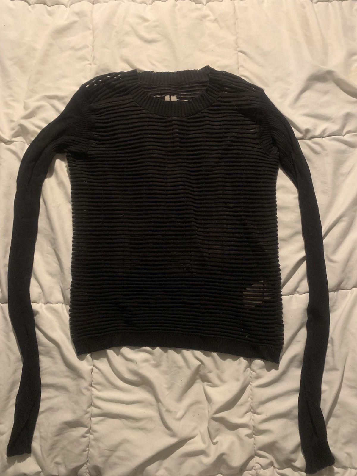 Rick Owens S/S15 Ribbed Knit Sweater Size US XS / EU 42 / 0 - 1 Preview