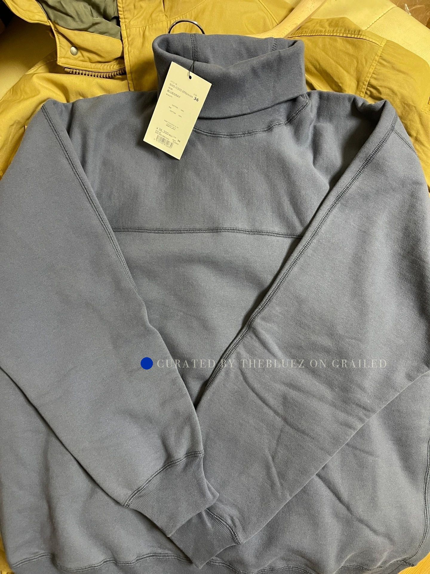 N.Hoolywood 3D Cuff-Glove Military Sweatshirt in Haze Blue Size US S / EU 44-46 / 1 - 1 Thumbnail
