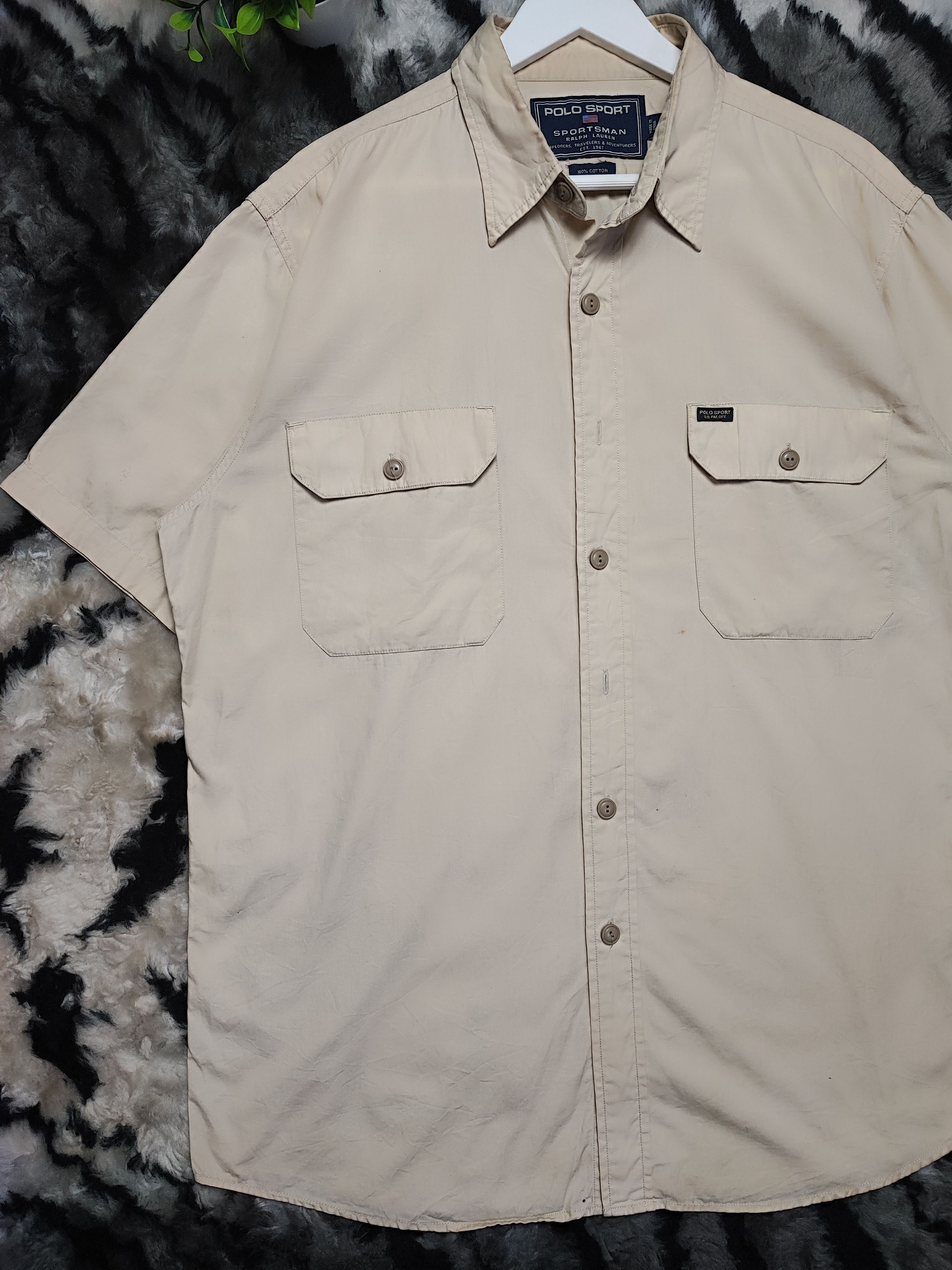 Flannel × Polo Ralph Lauren × Vintage Thrashed Distressed Vintage Polo Ralph Lauren Oversized Size US L / EU 52-54 / 3 - 3 Thumbnail