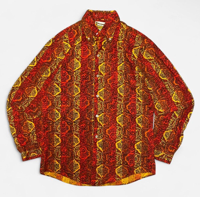 Other Vintage Hemingway by knickerbockers orange funky button up Size US M / EU 48-50 / 2 - 1 Thumbnail