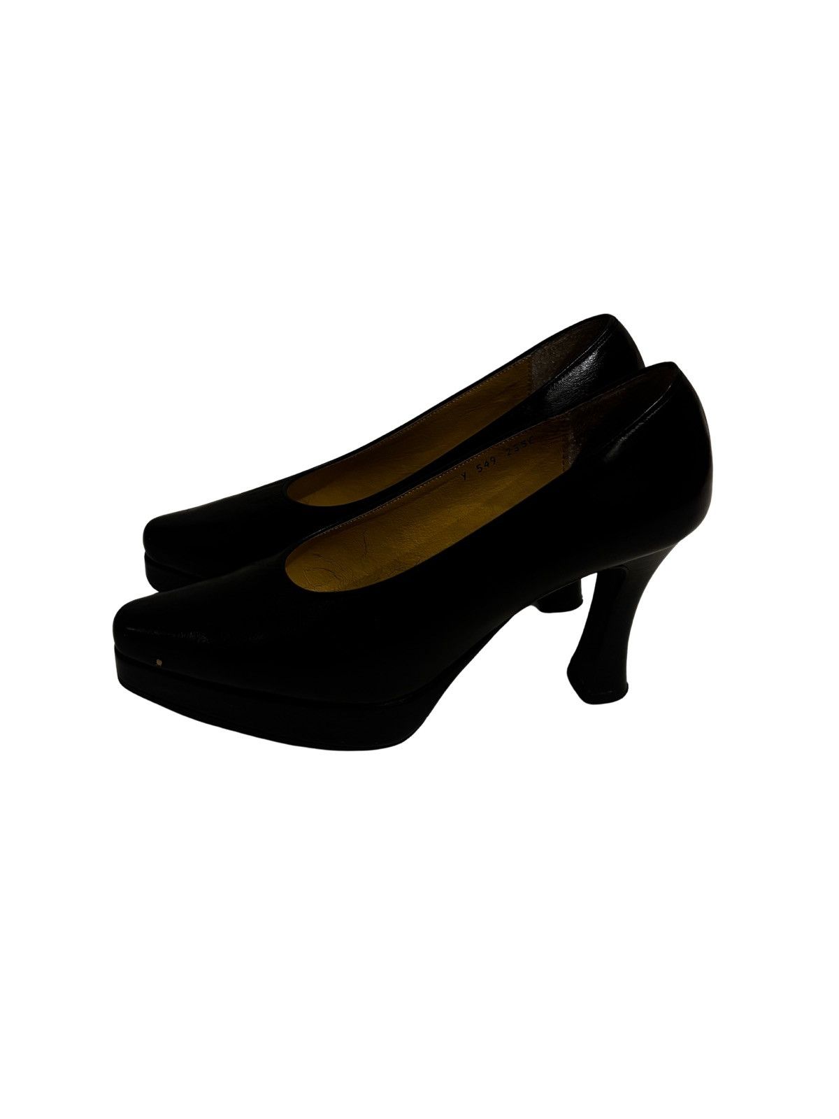 Other Comfort black leather Heels.wf1510 Size US 6.5 / IT 36.5 - 2 Thumbnail