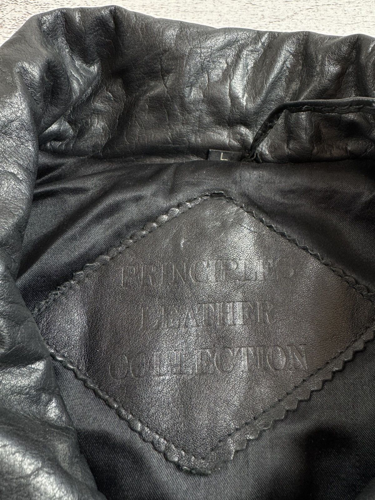 Genuine Leather Principles Collection Bomber Korea Large Y2K Jacket Coat Size US L / EU 52-54 / 3 - 13 Thumbnail