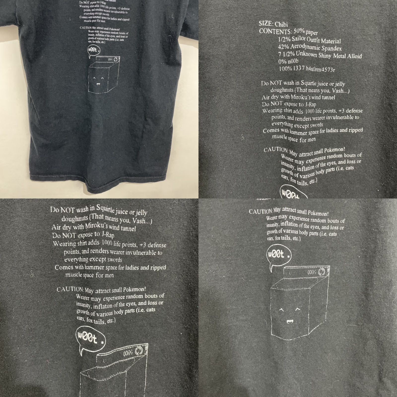 Jerzees JERZEES T-Shirt Anime Club Trash Can Squirtle Black M Mens Crew Neck Short Sleeve Graphic Print Size US M / EU 48-50 / 2 - 9 Thumbnail