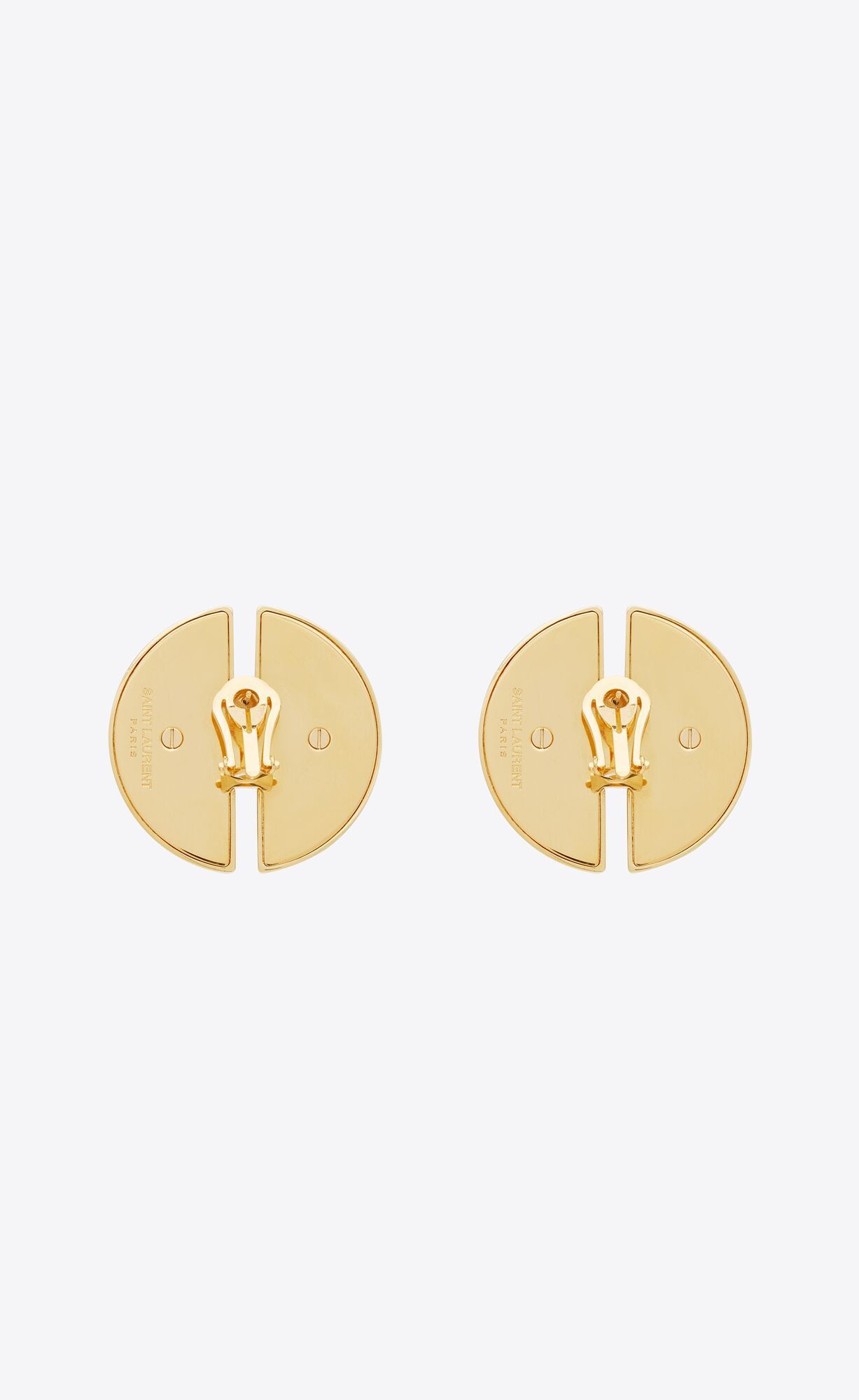 Saint Laurent Paris o1b1hav111124 Size: OS / Ball Split Earrings Metal in Gold Size ONE SIZE - 3 Thumbnail