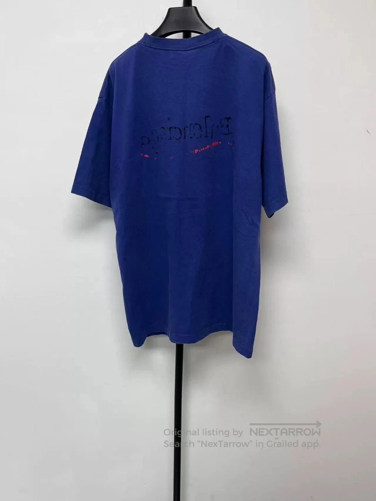 Balenciaga Balenciaga Logo Print Drop Shoulder T-Shirt Men. Size US S / EU 44-46 / 1 - 2 Thumbnail