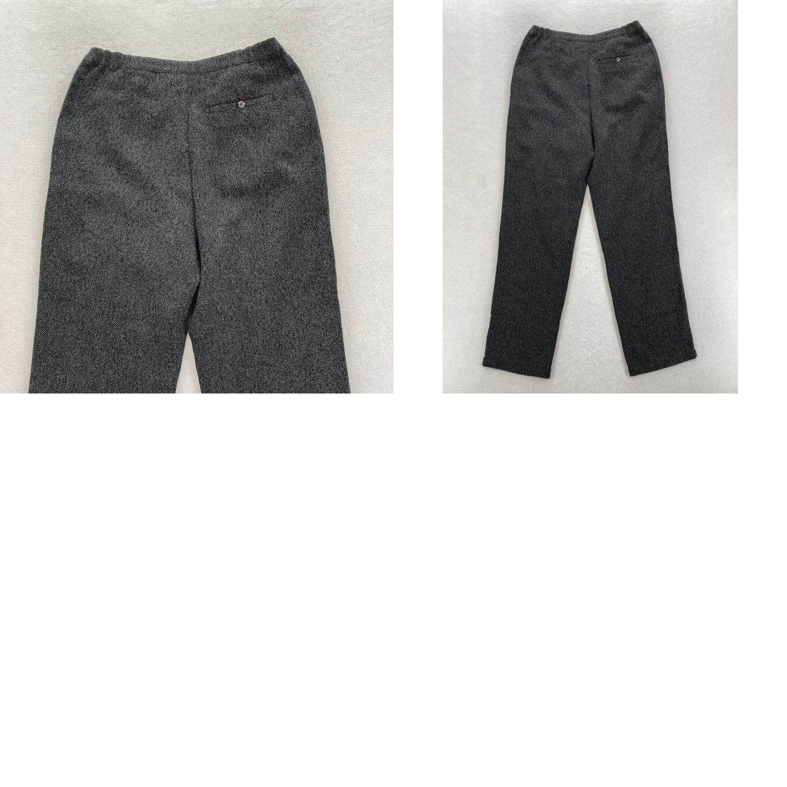 Vintage Chico's Design Dress Pants Gray Stretch Mid Rise Sz 1 US 8 NWT Women's Casual Straight Front Pockets Size 30" / US 8 / IT 44 - 8 Thumbnail