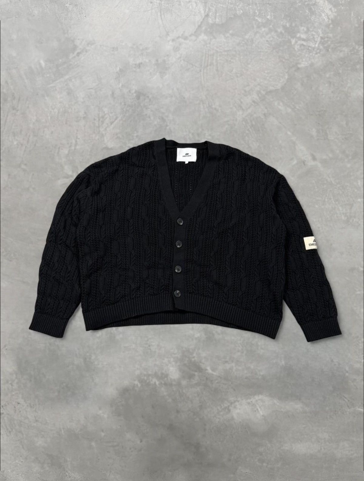 Other Eme Studios Inger Black Knit Cardigan Size US L / EU 52-54 / 3 - 1 Thumbnail
