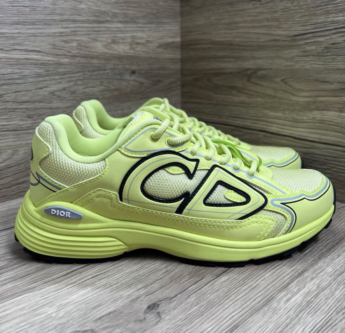 Dior Dior B30 Grey & Green CD Sneakers J41 Size US 7 / EU 40 - 4 Thumbnail
