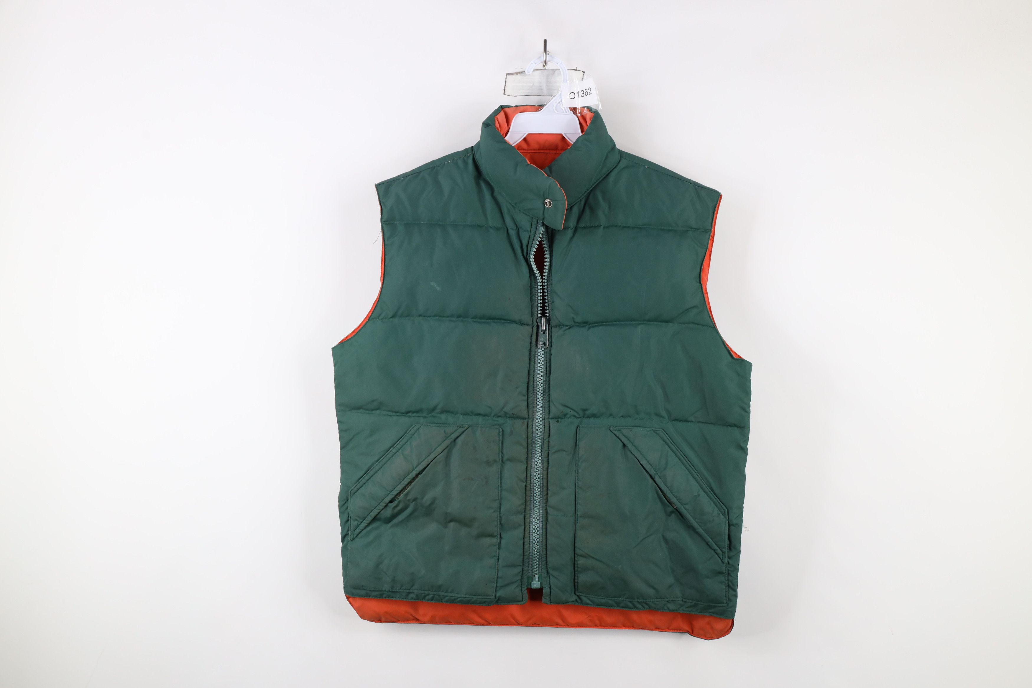 Vintage Vintage 70s Streetwear Reversible Down Puffer Vest Jacket Size US M / EU 48-50 / 2 - 1 Thumbnail