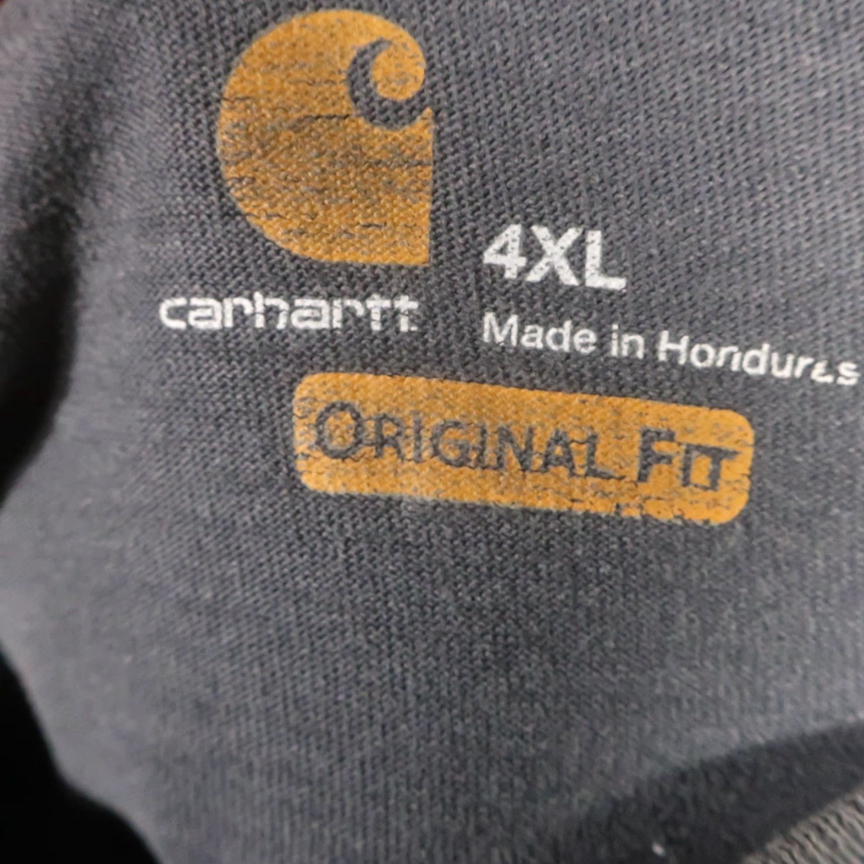 Carhartt VINTAGE Carhartt Henley Shirt Mens 4XL Charcoal Pocket Tee Original Breathable Cotton Size US XXL / EU 58 / 5 - 3 Thumbnail