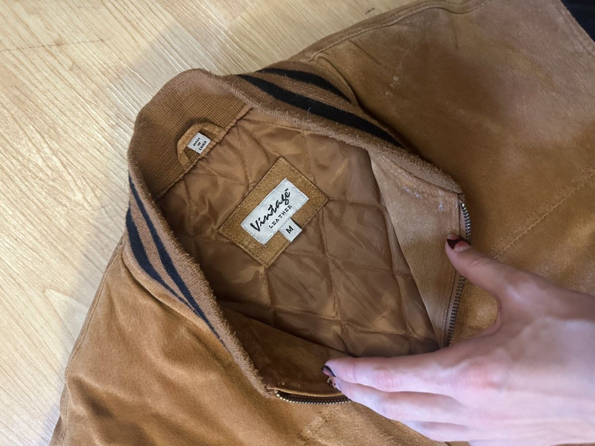 Other Vintage Leather Suede Bomber Size US M / EU 48-50 / 2 - 2 Thumbnail