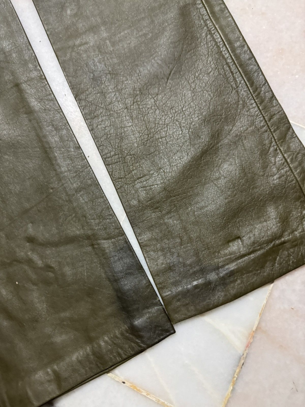 Gap 💥VINTAGE 2000s GAP BOOTCUT LEATHER KANYE WEST Size US 26 / EU 42 - 15 Thumbnail