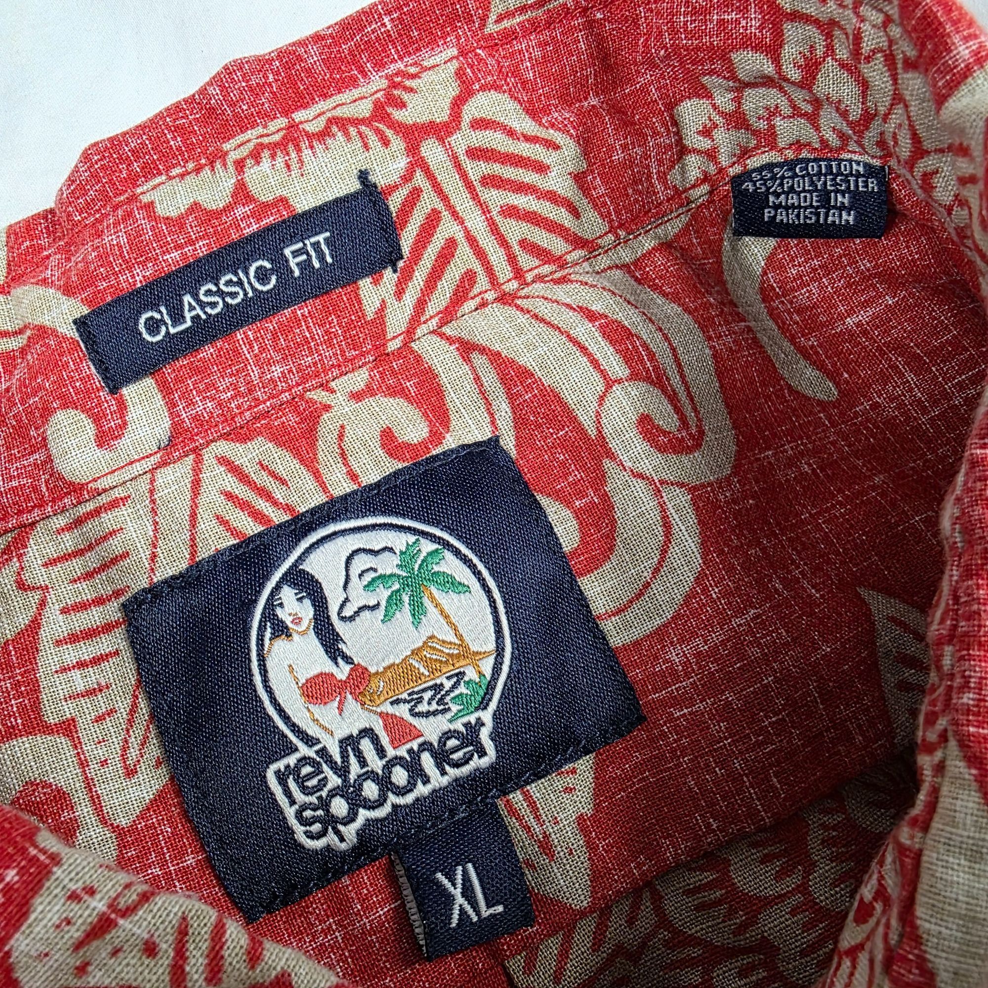 Reyn Spooner Reyn Spooner Kloth Mens Size XL Red Floral Button Front Shir Size US XL / EU 56 / 4 - 5 Thumbnail