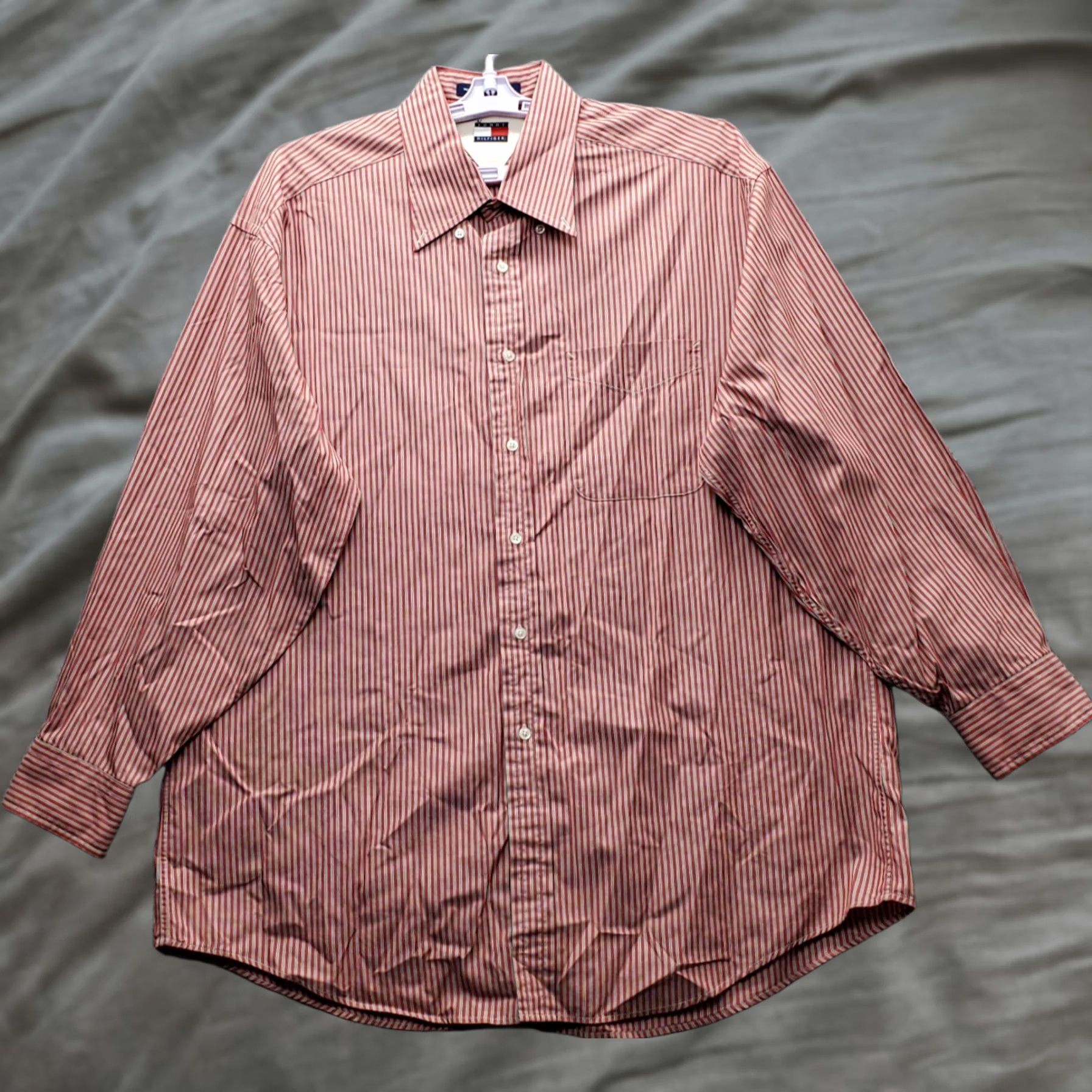 vintage tommy hilfiger dress shirt Vintage Tommy Hilfiger Button Shirt Size X-Large  Yesterday's Attic