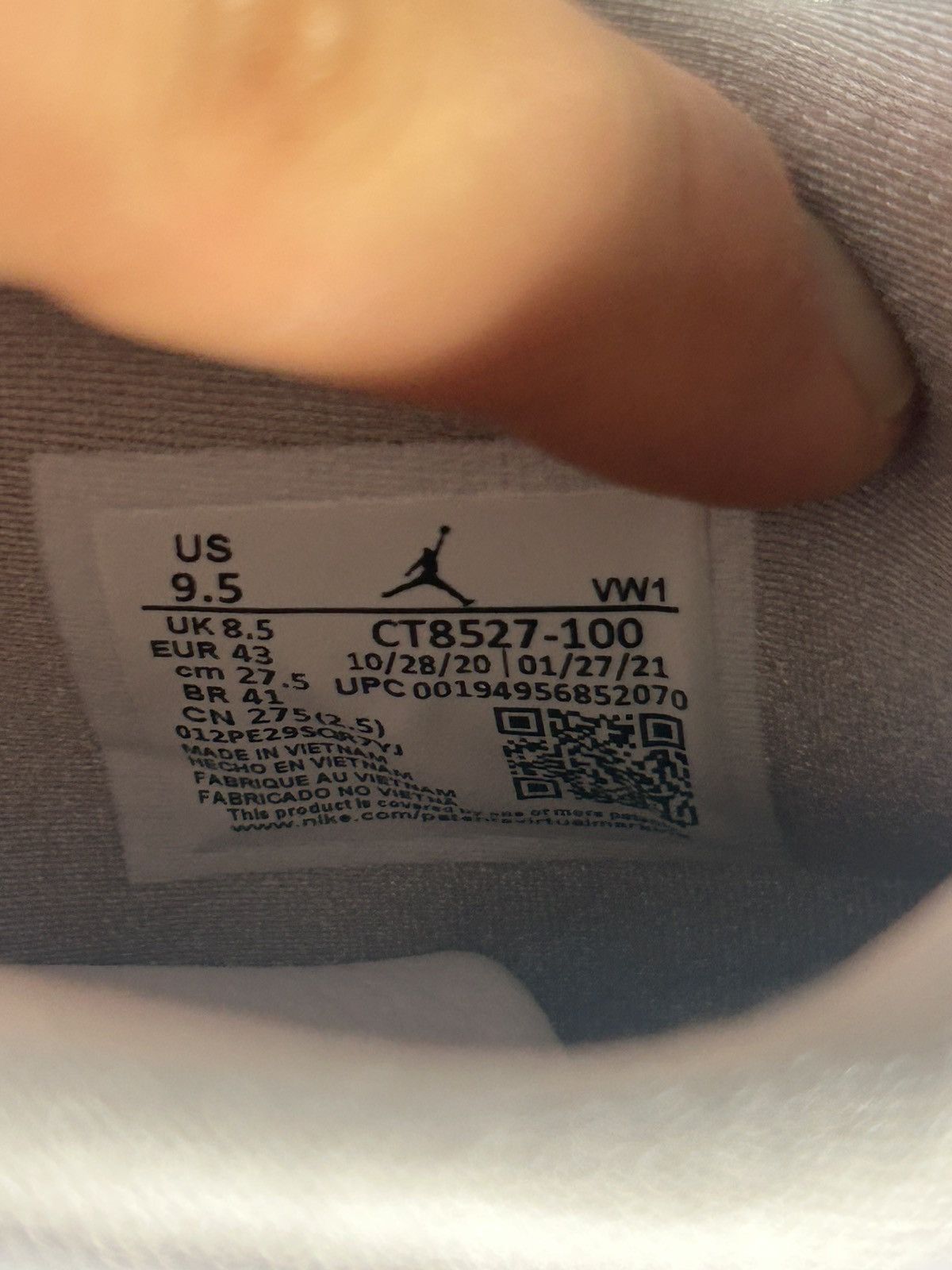 Jordan Brand Jordan 4 Retro White Oreo (2021) Size US 9.5 / EU 42-43 - 7 Thumbnail