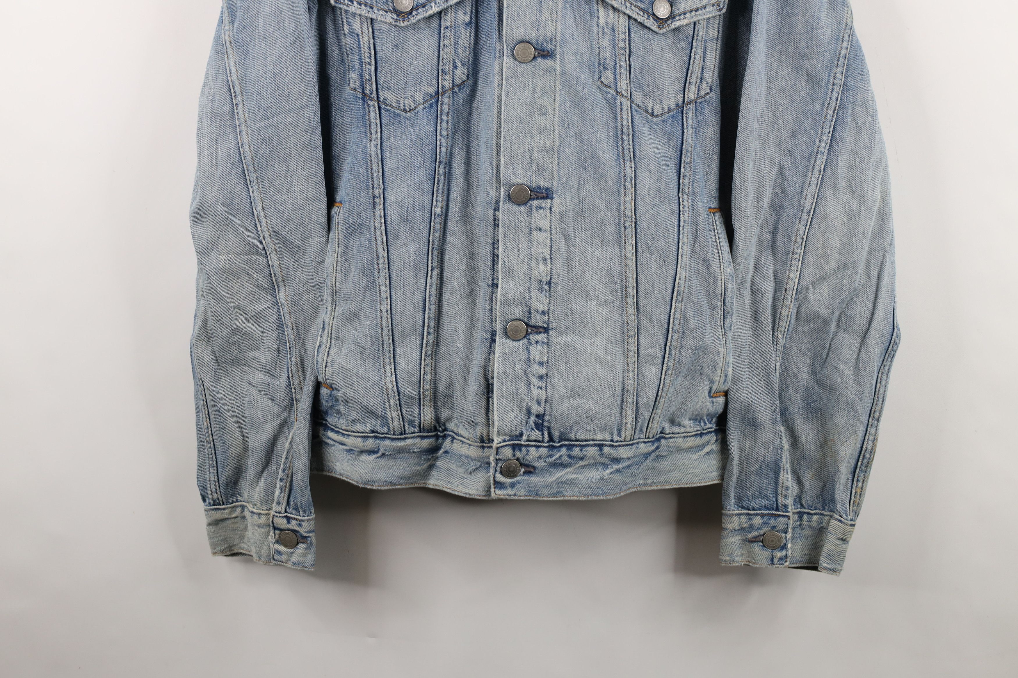Ralph Lauren Vintage Ralph Lauren Spell Out Denim Jean Trucker Jacket Size US L / EU 52-54 / 3 - 3 Thumbnail