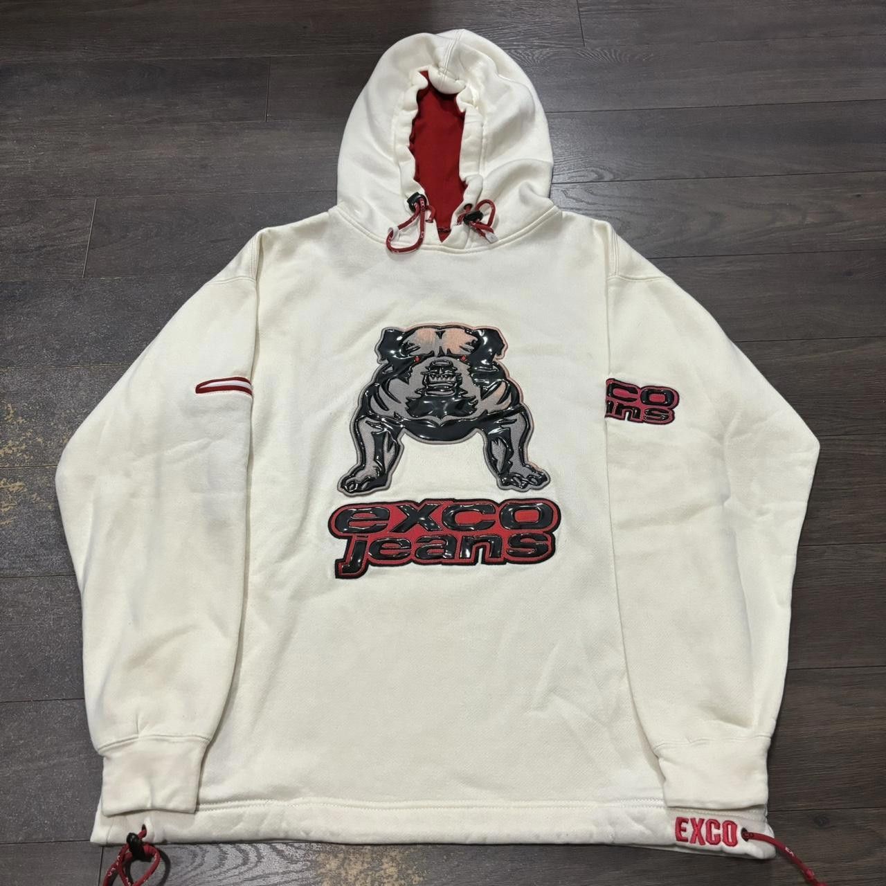 Designer Vintage exco bulldog hoodie 00s S fits L/XL Size US L / EU 52-54 / 3 - 2 Thumbnail