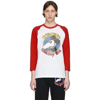 Moschino o1y0225 Logo T-Shirt in White/Red Size US XS / EU 42 / 0 - 1 Preview